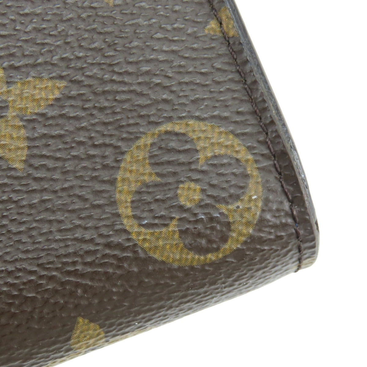 Louis Vuitton Brown Monogram Navy Blue Monogram Leather Long Wallet (Bi-Fold) (Pre-Owned)