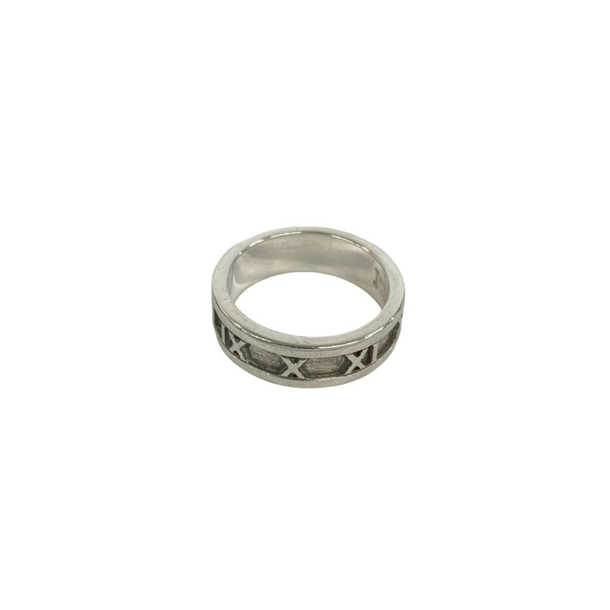 Tiffany Silver Silver 925 Band Ring (Pre-Owned)