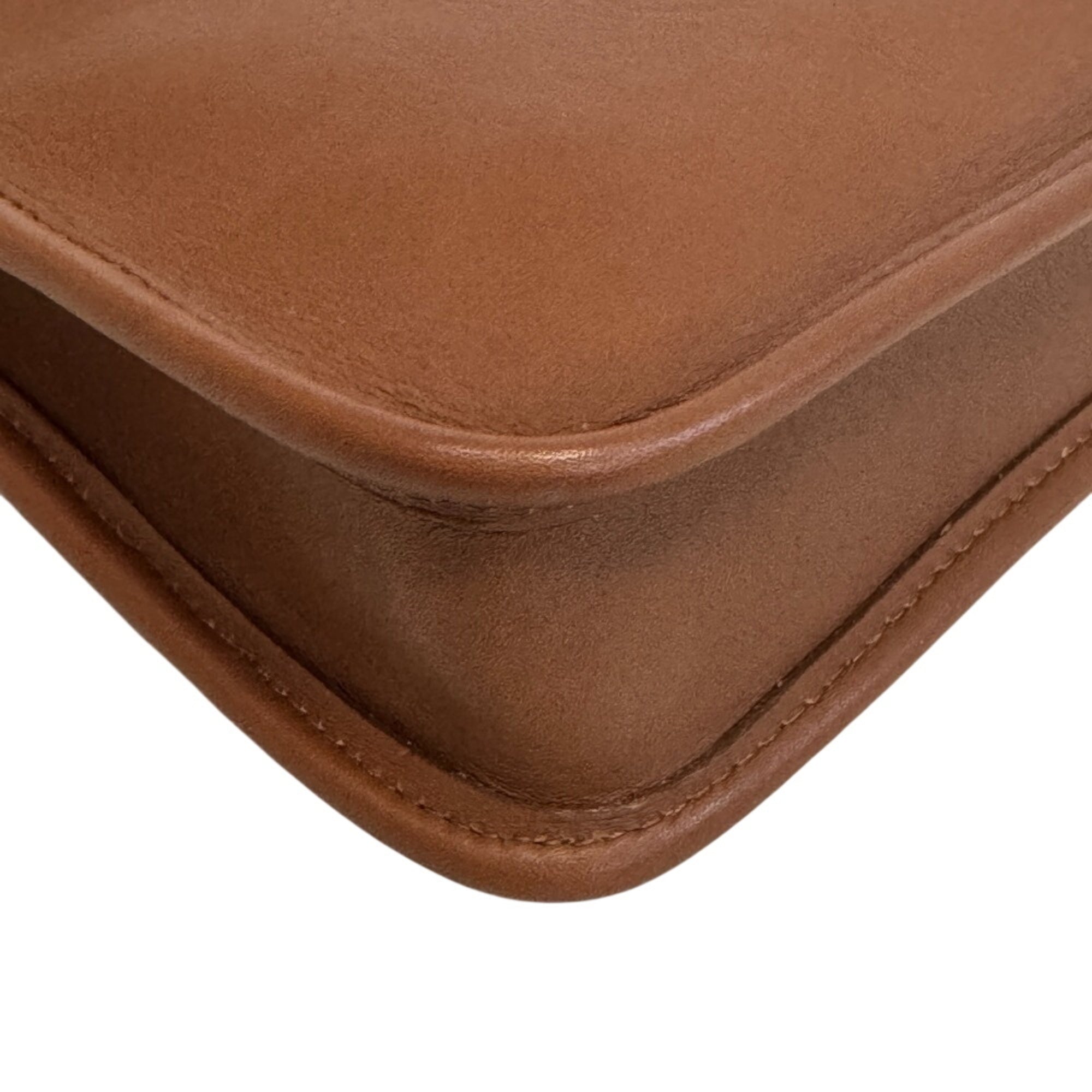 Coach Brown Leather Clutch Bag (Pre-Owned)