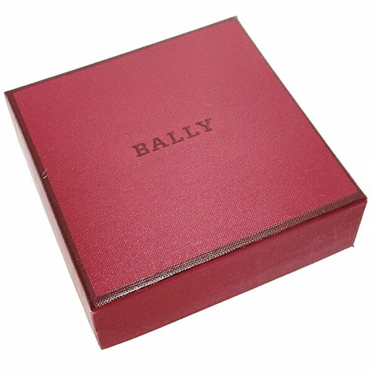 Bally Black Red Color White Leather Bill Wallet (Bi-Fold) (Pre-Owned)