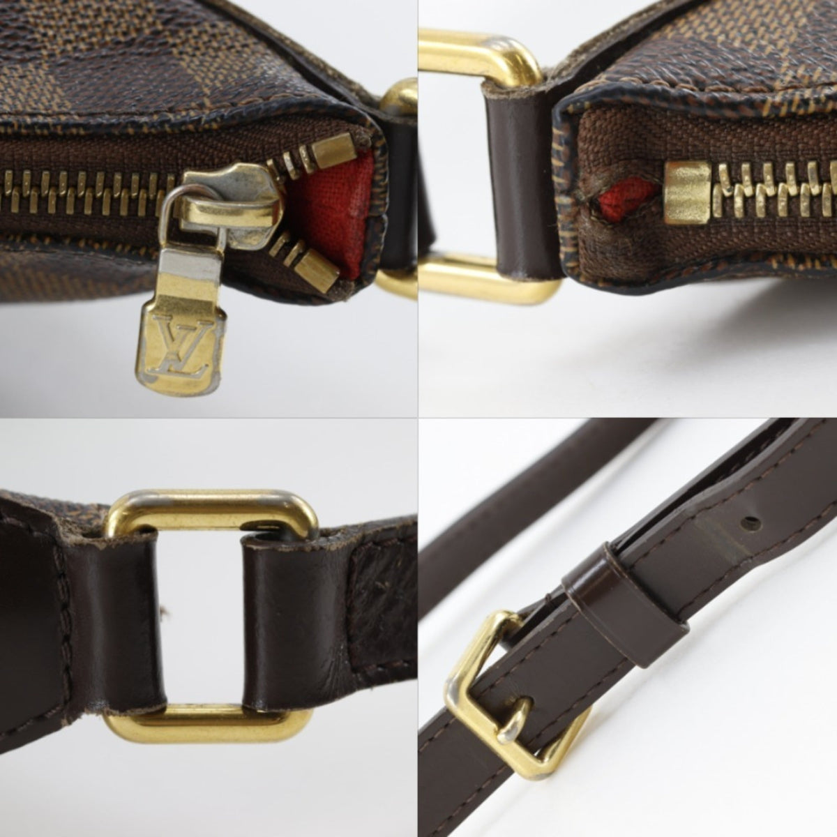 Louis Vuitton Brown Damier Canvas Shoulder Bag (Pre-Owned)