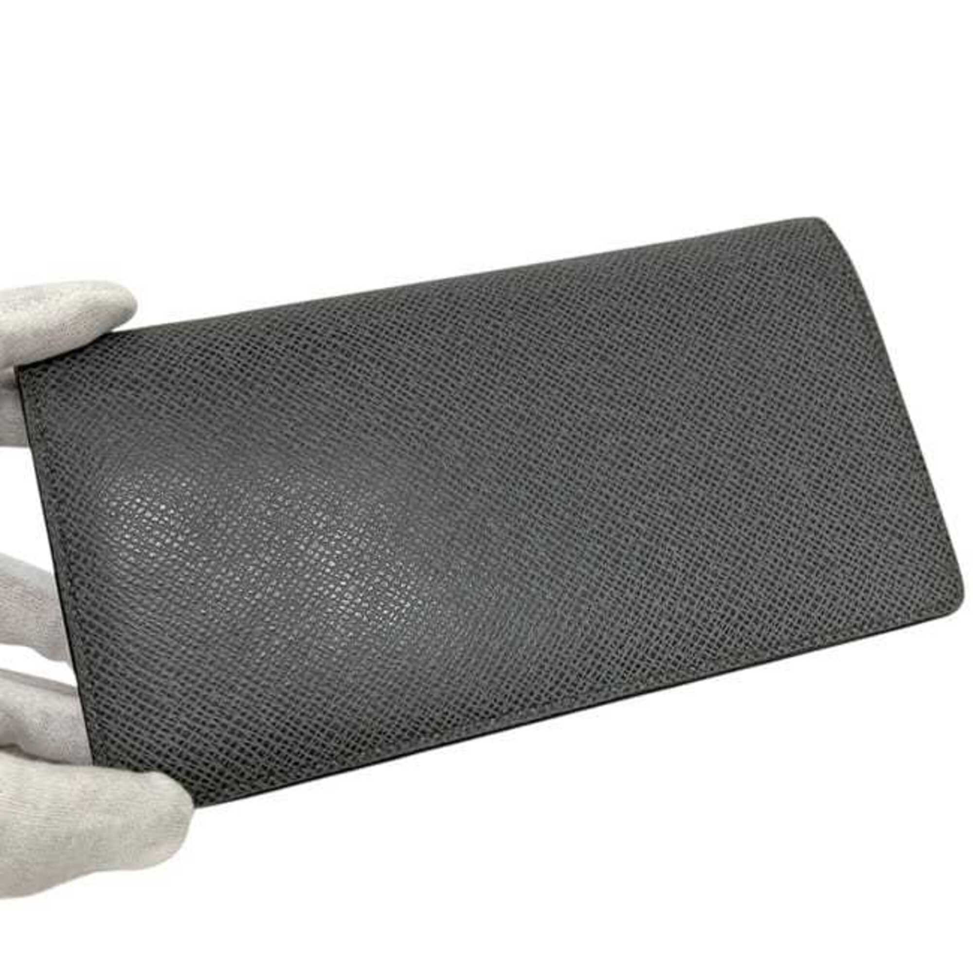 Louis Vuitton Glacier Gray Taiga Leather Long Wallet (Bi-Fold) (Pre-Owned)