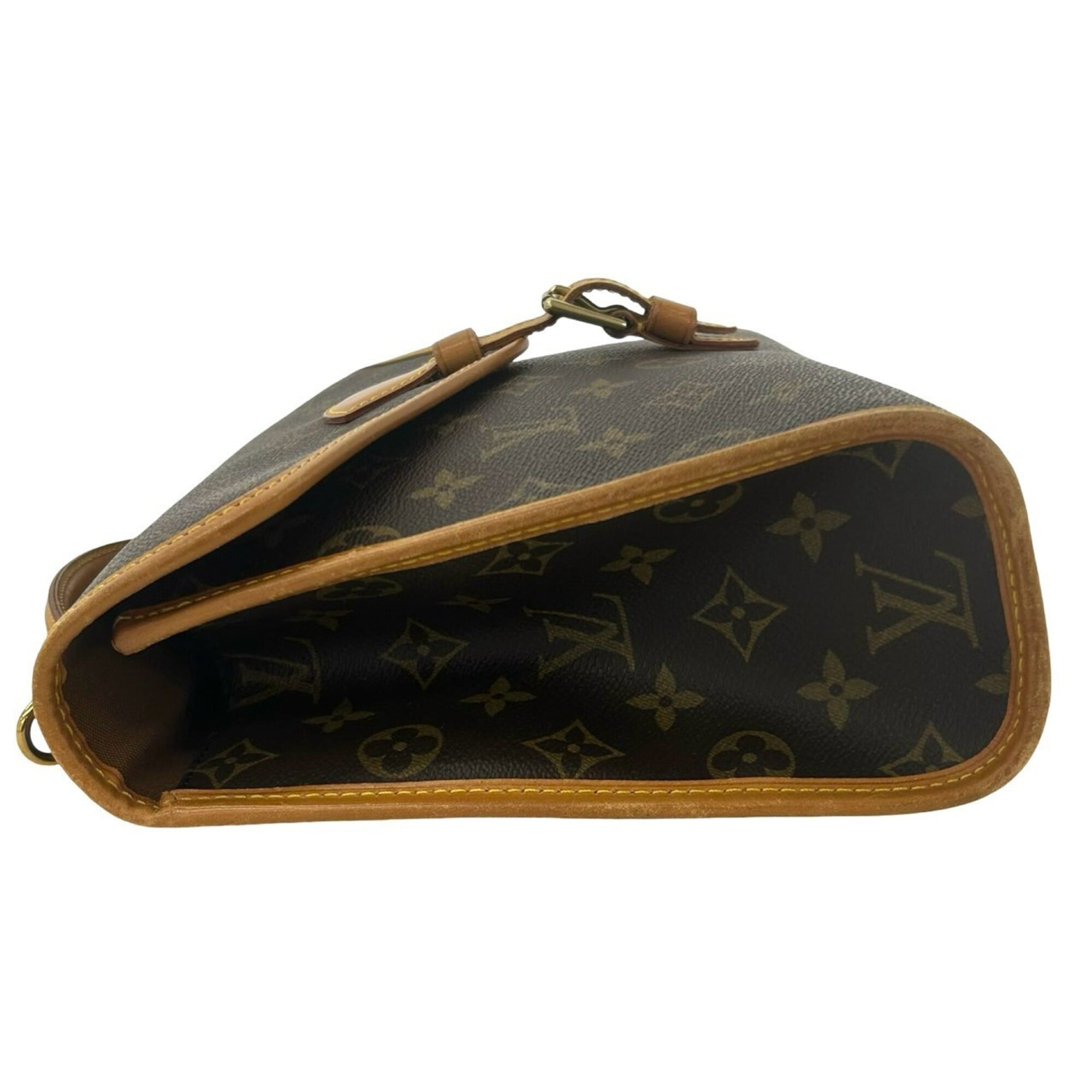 Louis Vuitton Brown Leather Pvc Handbag Shoulder Bag (Pre-Owned)