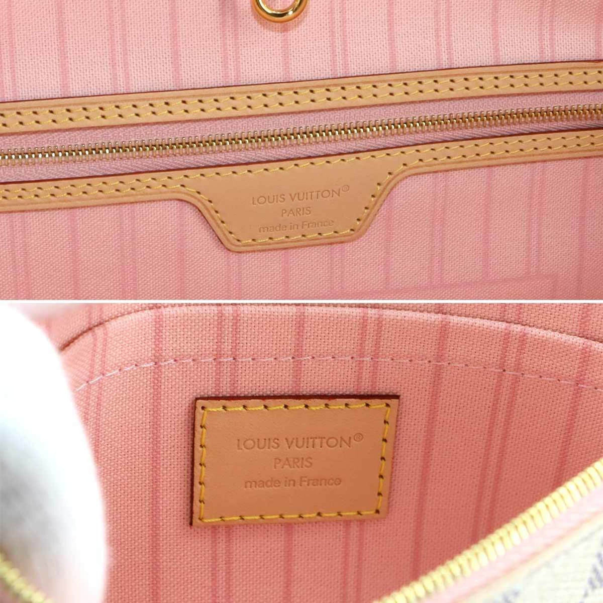 Louis Vuitton Damier Azur Damier Azur Rose Ballerine Damier Azur Handbag Tote Bag (Pre-Owned)