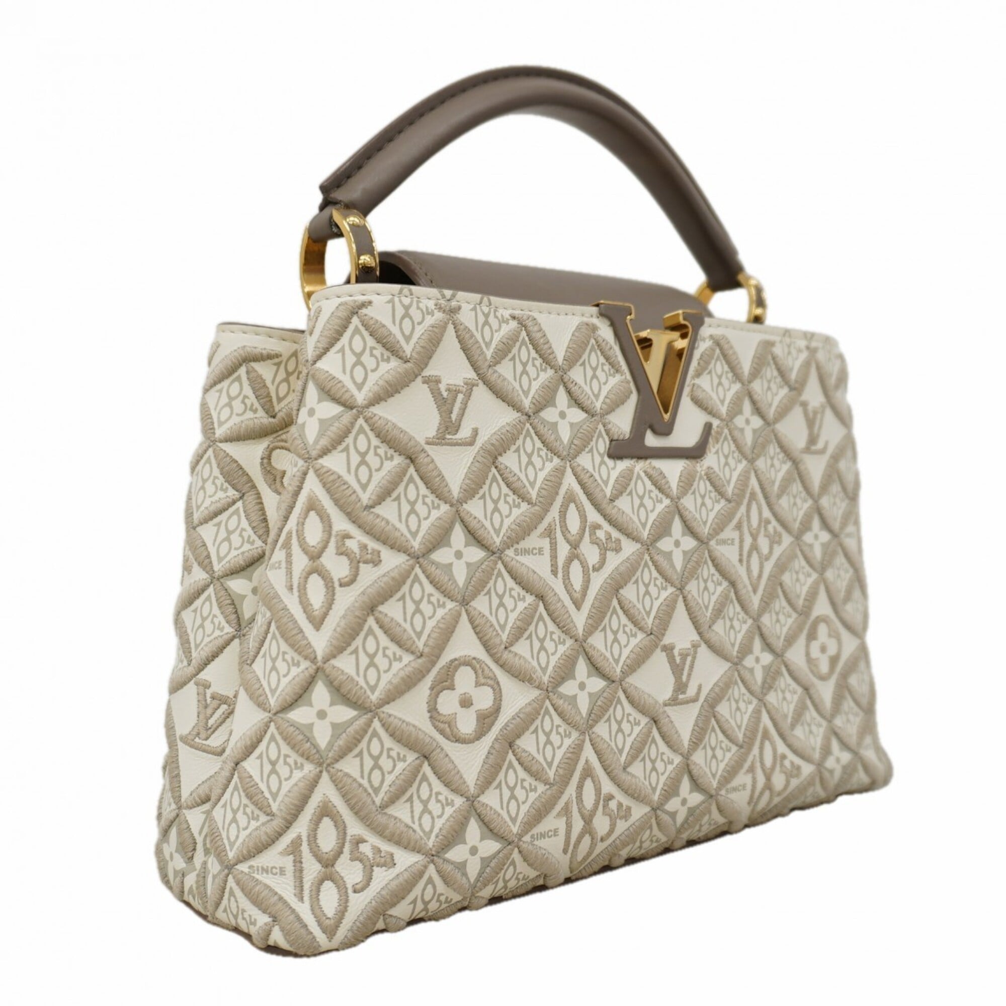Louis Vuitton Taupe Handbag (Pre-Owned)