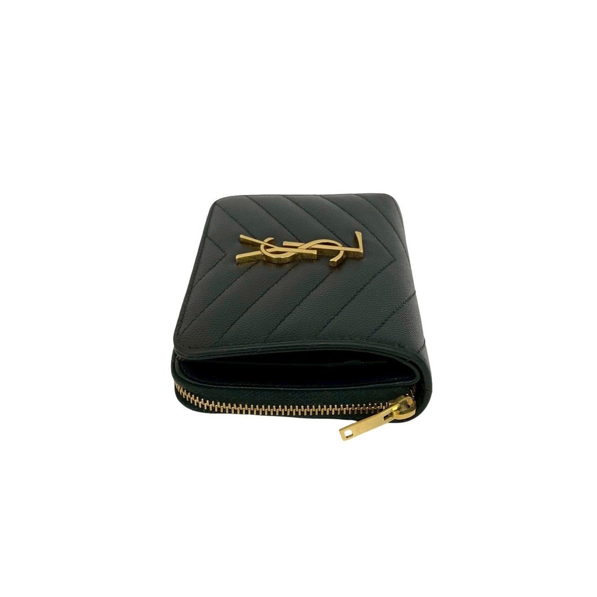 Saint Laurent Black Leather Wallet (Bi-Fold) (Pre-Owned)