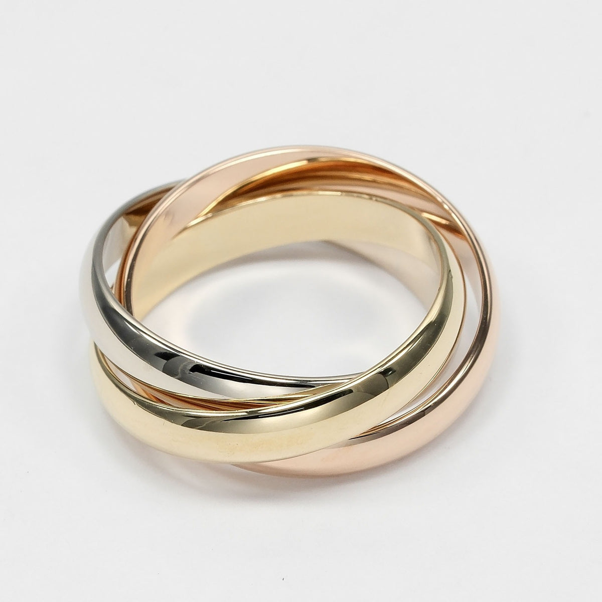 Cartier Pink Gold White Gold Yellow Gold Yellow Gold (18K) Pink Gold (18K) White Gold (18K) Band Ring (Pre-Owned)