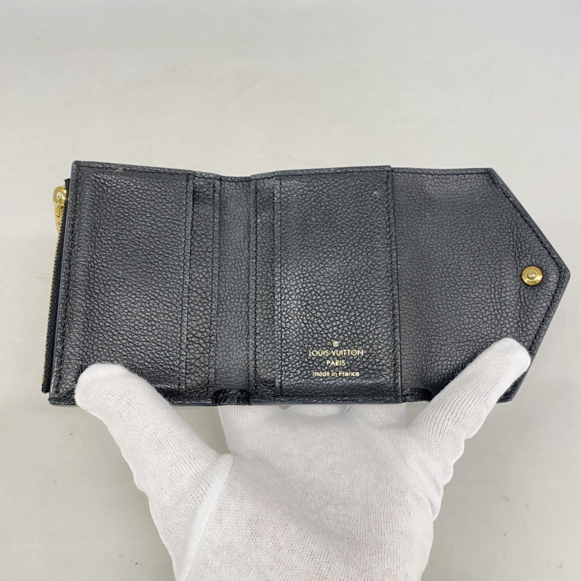 Louis Vuitton Noir Wallet (Tri-Fold) (Pre-Owned)