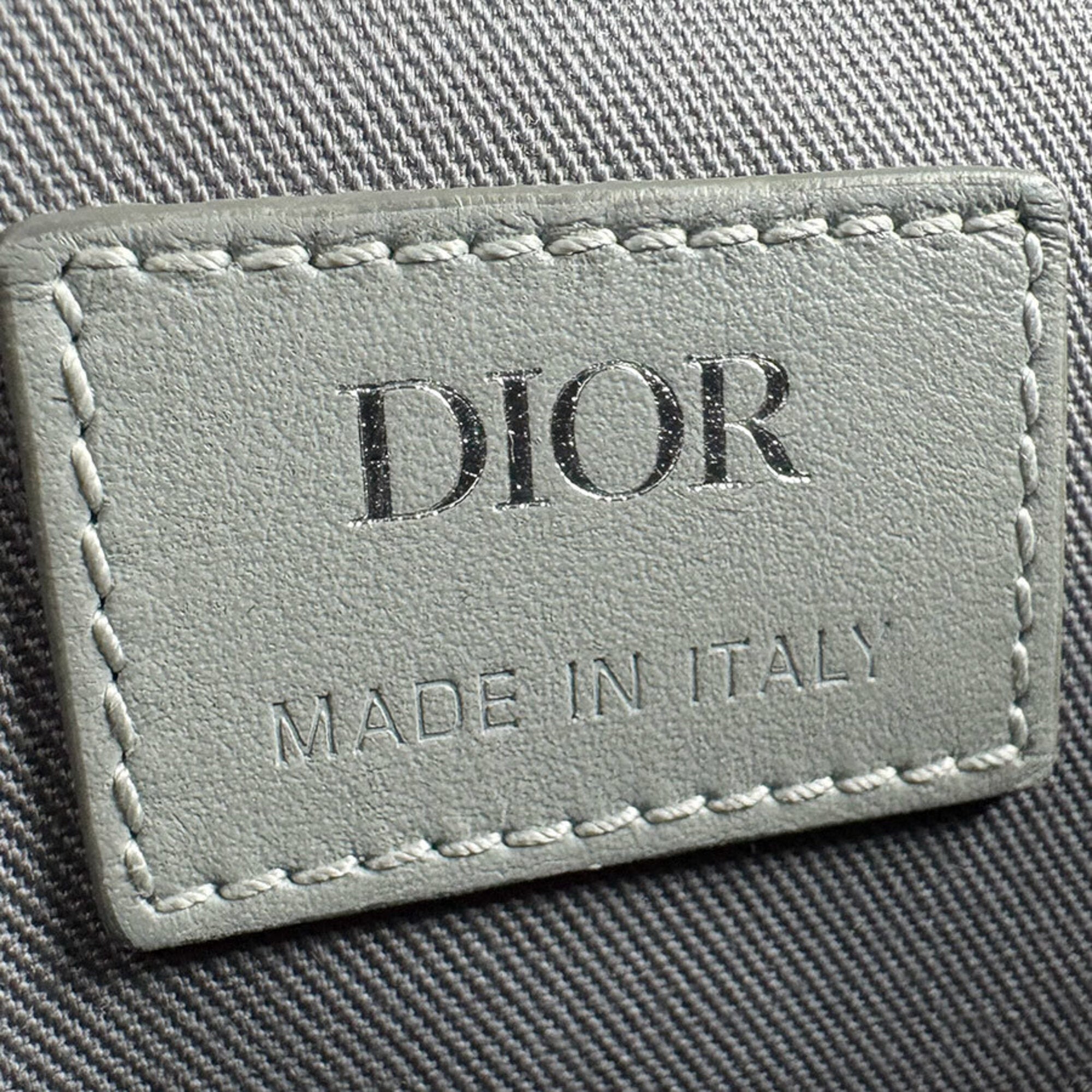 Christian Dior Gray Pvc Leather Shoulder Bag (Pre-Owned)