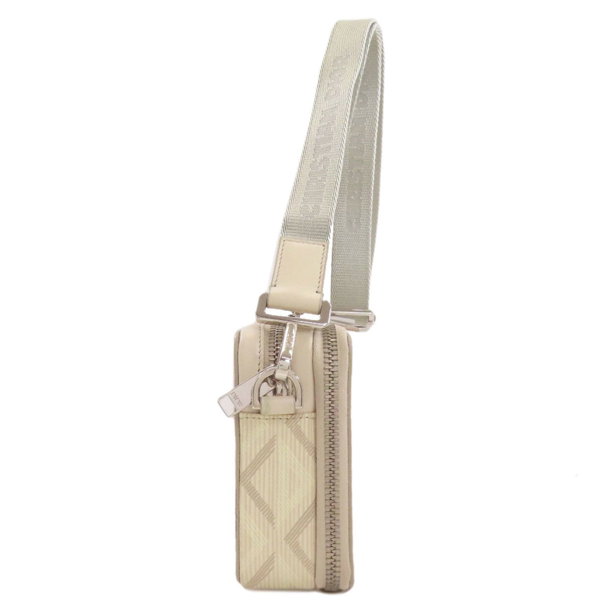 Christian Dior Ivory Pvc Shoulder Bag (Pre-Owned)