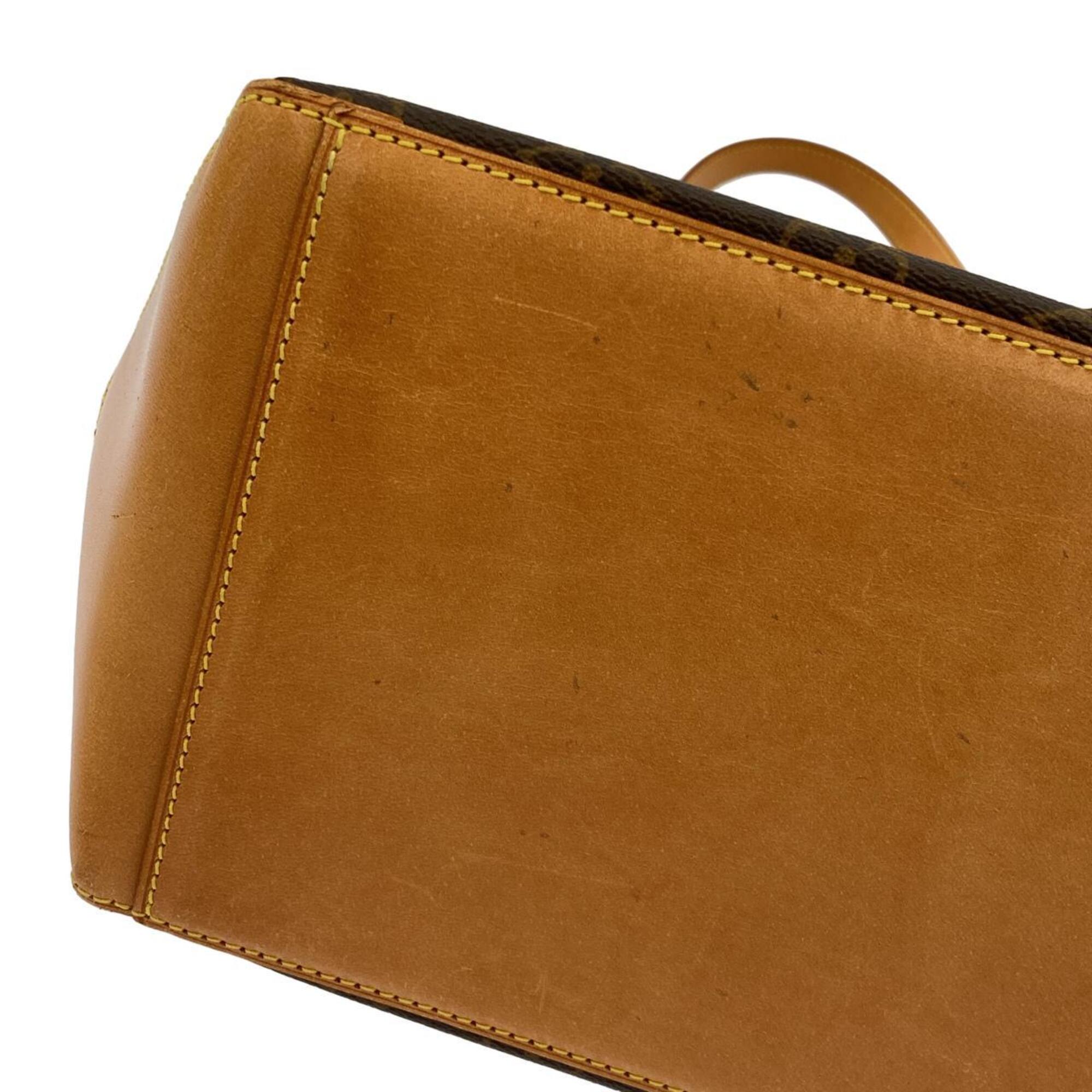 Louis Vuitton Marron Monogram Coated Canvas Handbag (Pre-Owned)