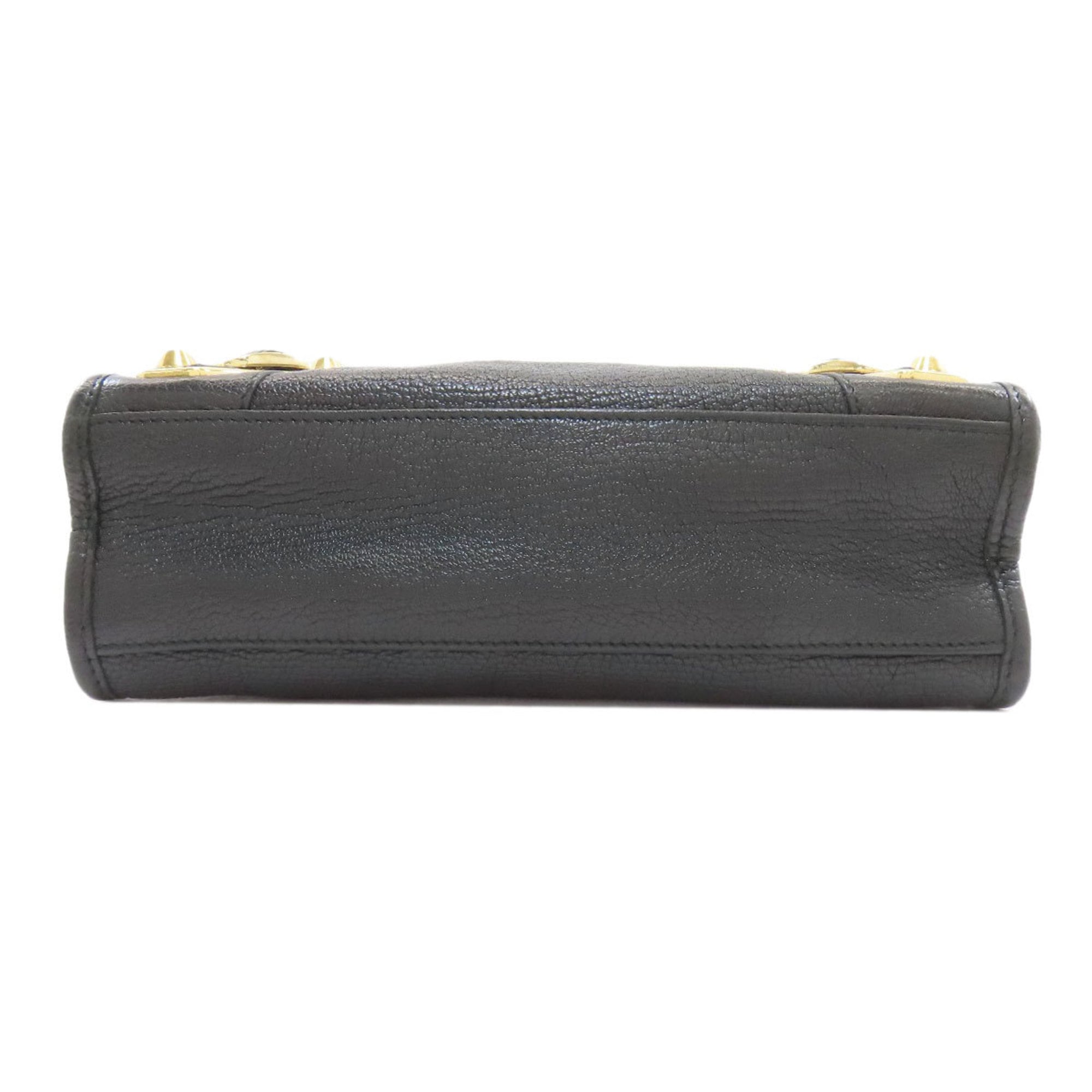 Balenciaga Black Leather Handbag (Pre-Owned)