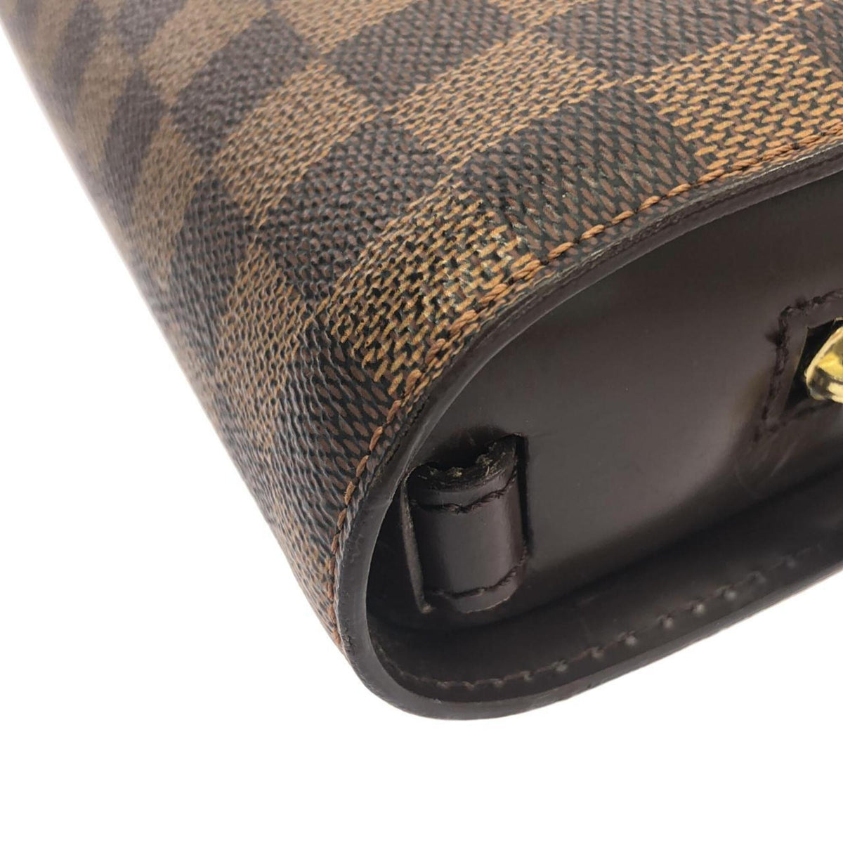 Louis Vuitton Ebene Coated Canvas Clutch Bag (Pre-Owned)
