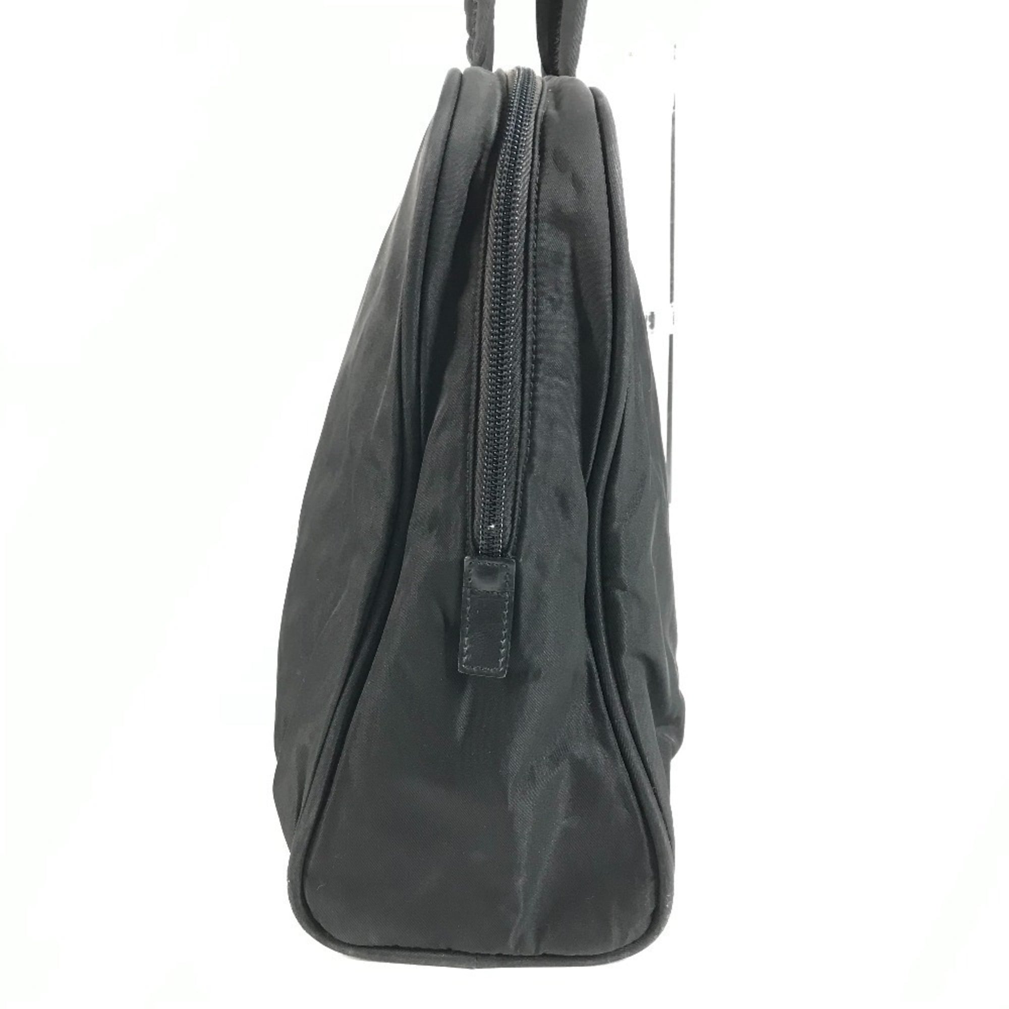 Prada Black Nylon Briefcase Handbag Tote Bag (Pre-Owned)