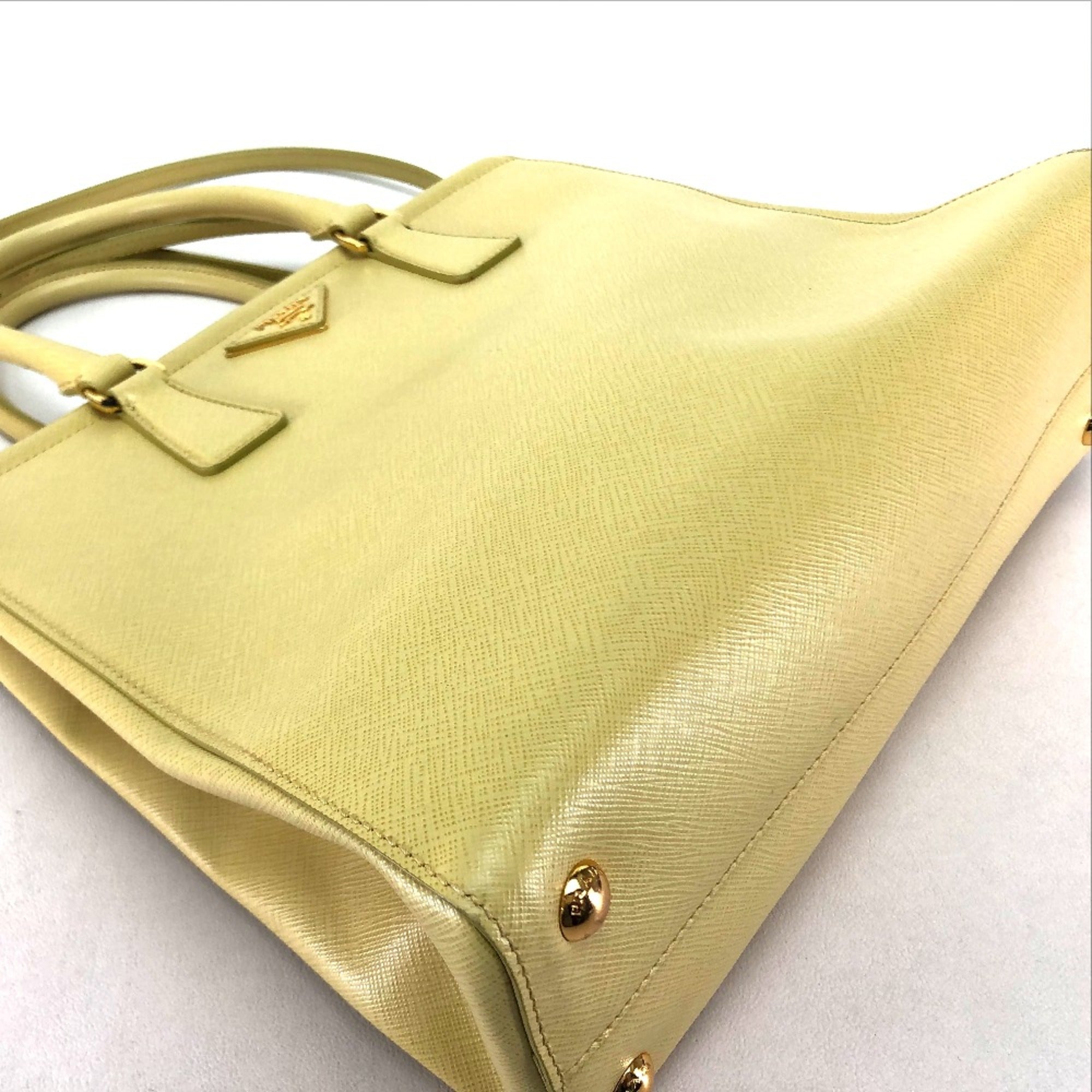Prada Yellow Leather Handbag (Pre-Owned)