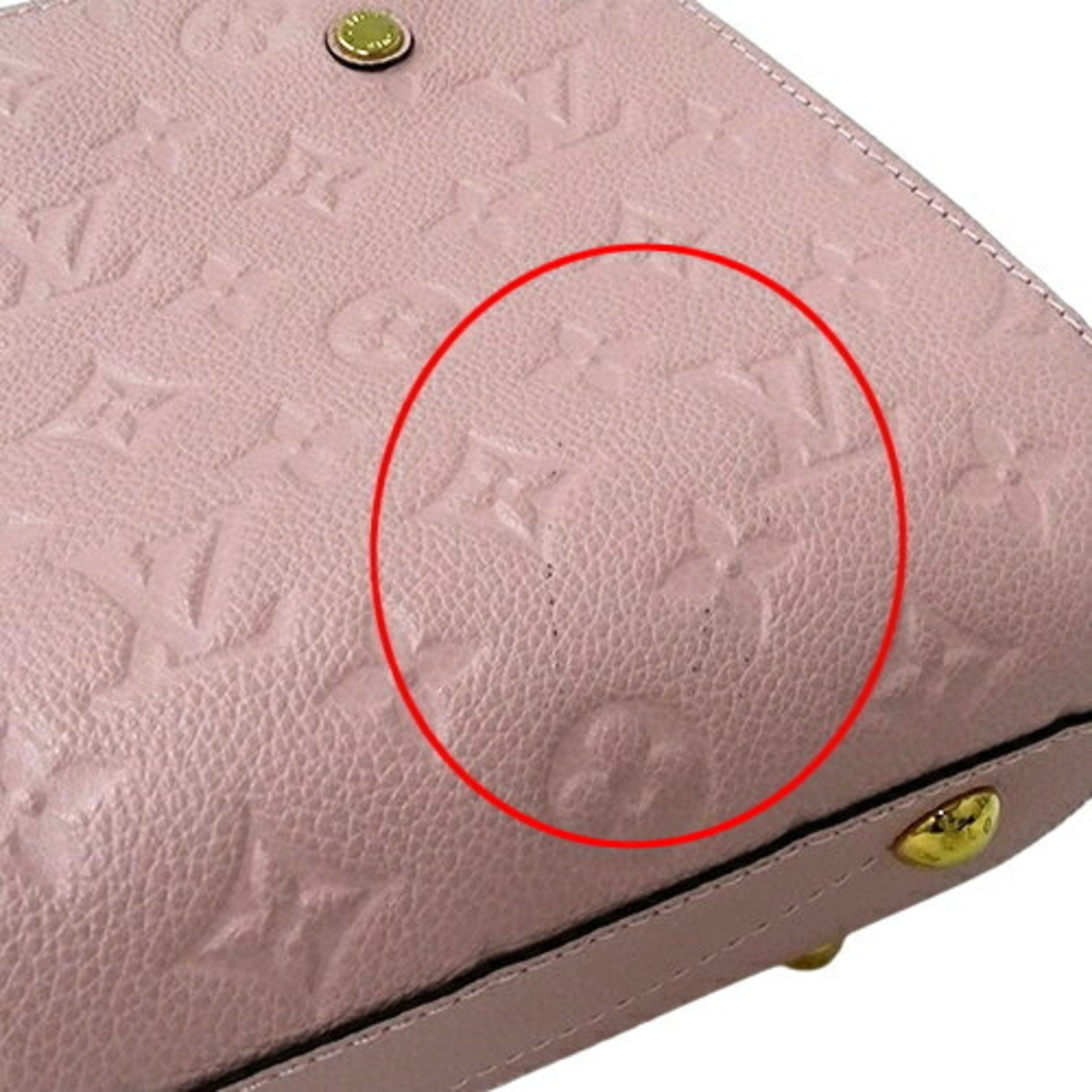 Louis Vuitton Monogram Empreinte Rose Poudre Monogram Empreinte Handbag Shoulder Bag (Pre-Owned)