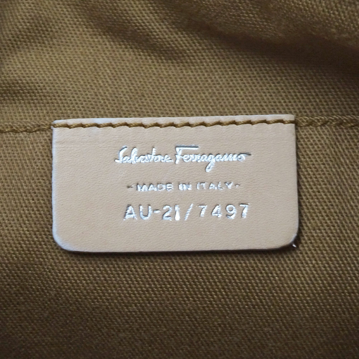 Salvatore Ferragamo Light Blue Leather Handbag Pouch (Pre-Owned)