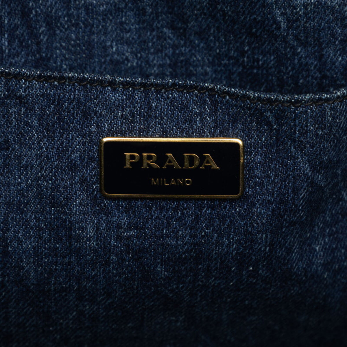Prada Blue Canapa Handbag (Pre-Owned)