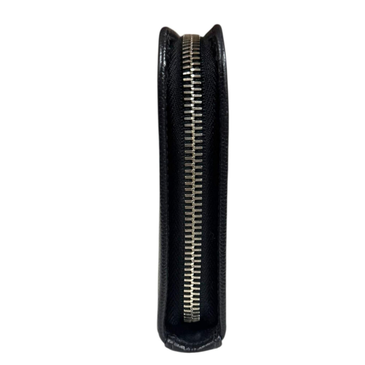 Saint Laurent Black Leather Long Wallet (Bi-Fold) (Pre-Owned)