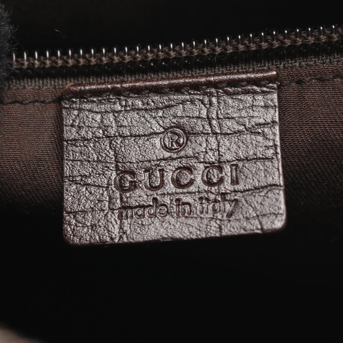 Gucci Beige Brown Gg Plus Leather Shoulder Bag (Pre-Owned)