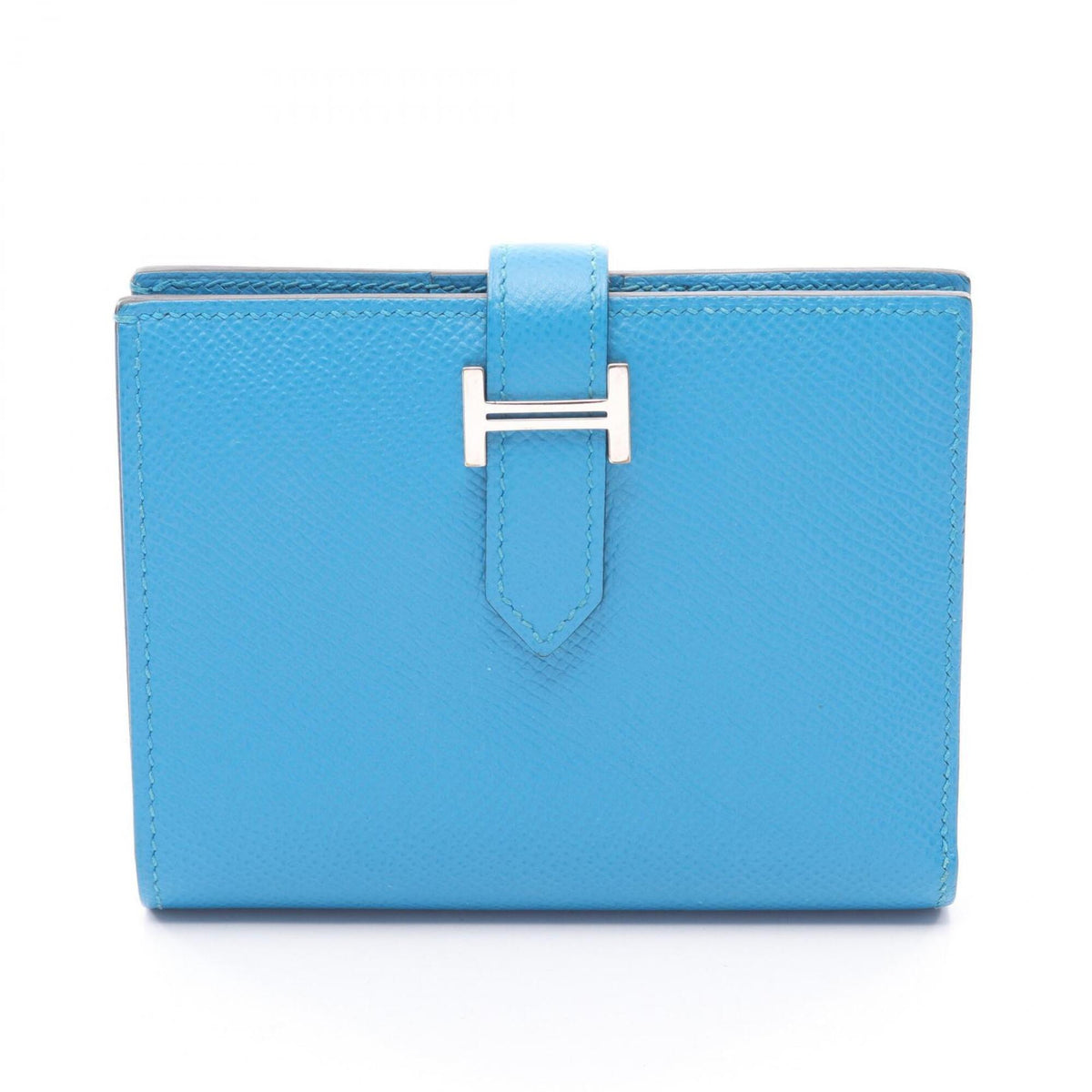 Hermes Blue Epsom Leather Wallet (Bi-Fold) (Pre-Owned)