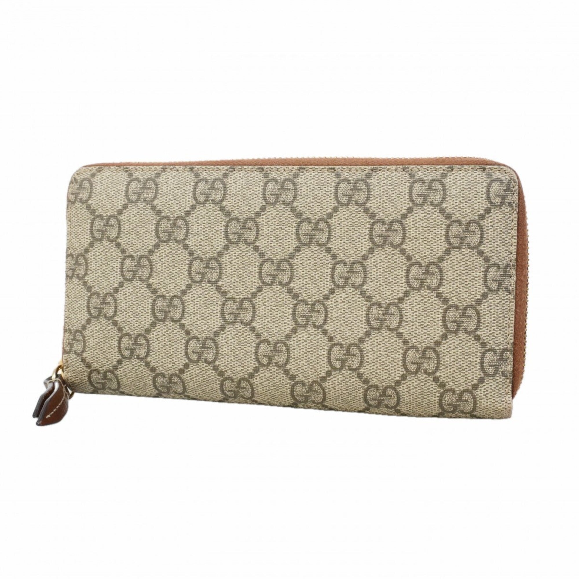 Gucci Brown Pvc Long Wallet (Bi-Fold) (Pre-Owned)