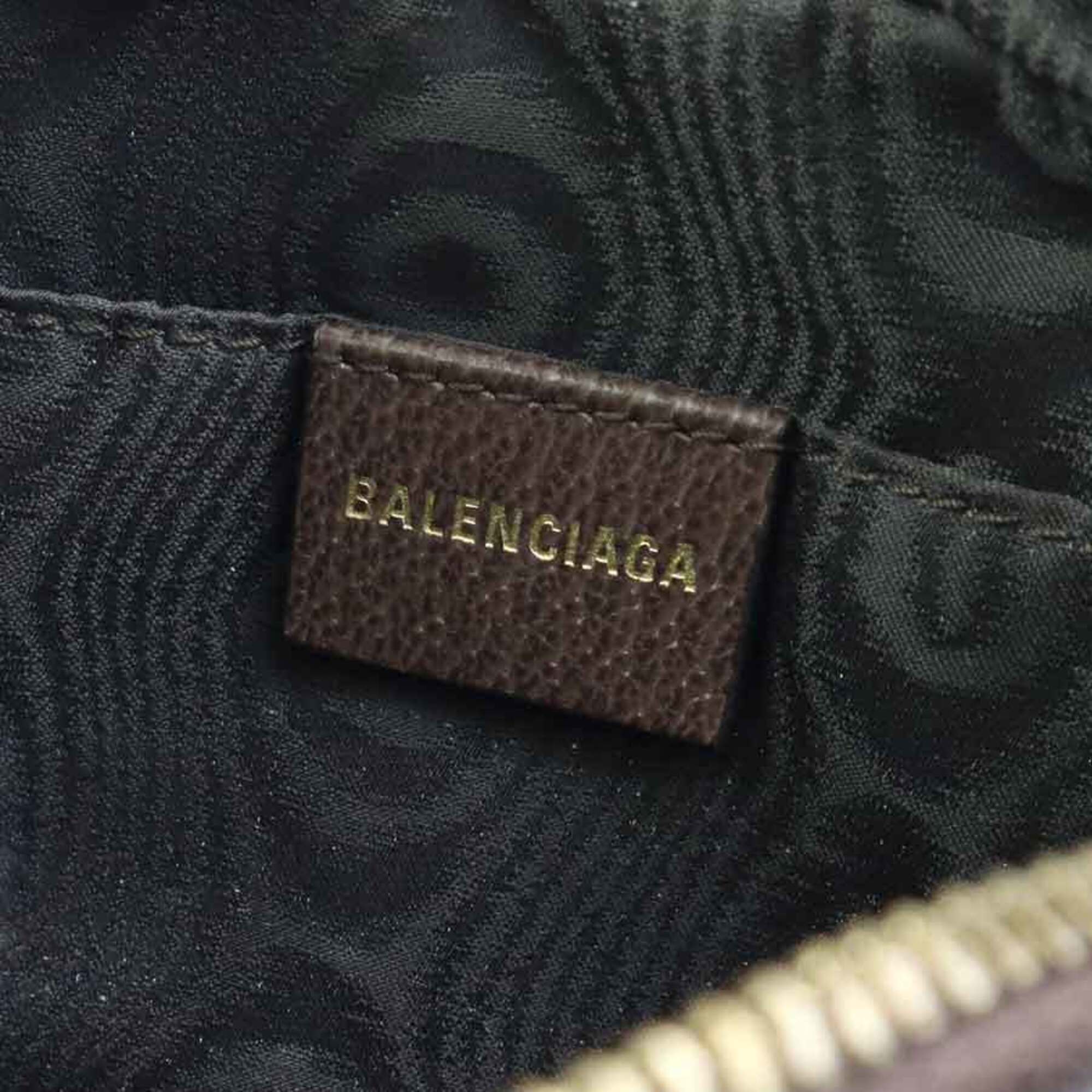 Balenciaga Brown Pvc Leather Shoulder Bag (Pre-Owned)