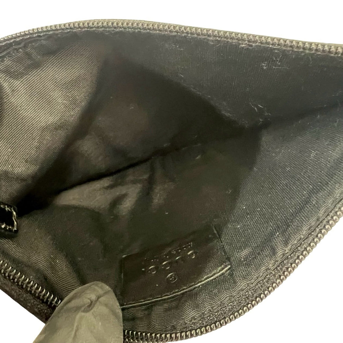 Gucci Black Canvas Leather Handbag Shoulder Bag Tote Bag (Pre-Owned)