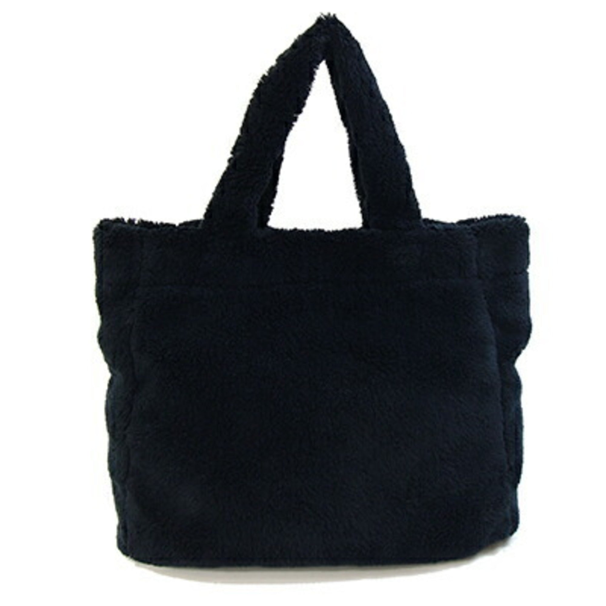 Prada Bianco Black Nero Polyester Tote Bag (Pre-Owned)