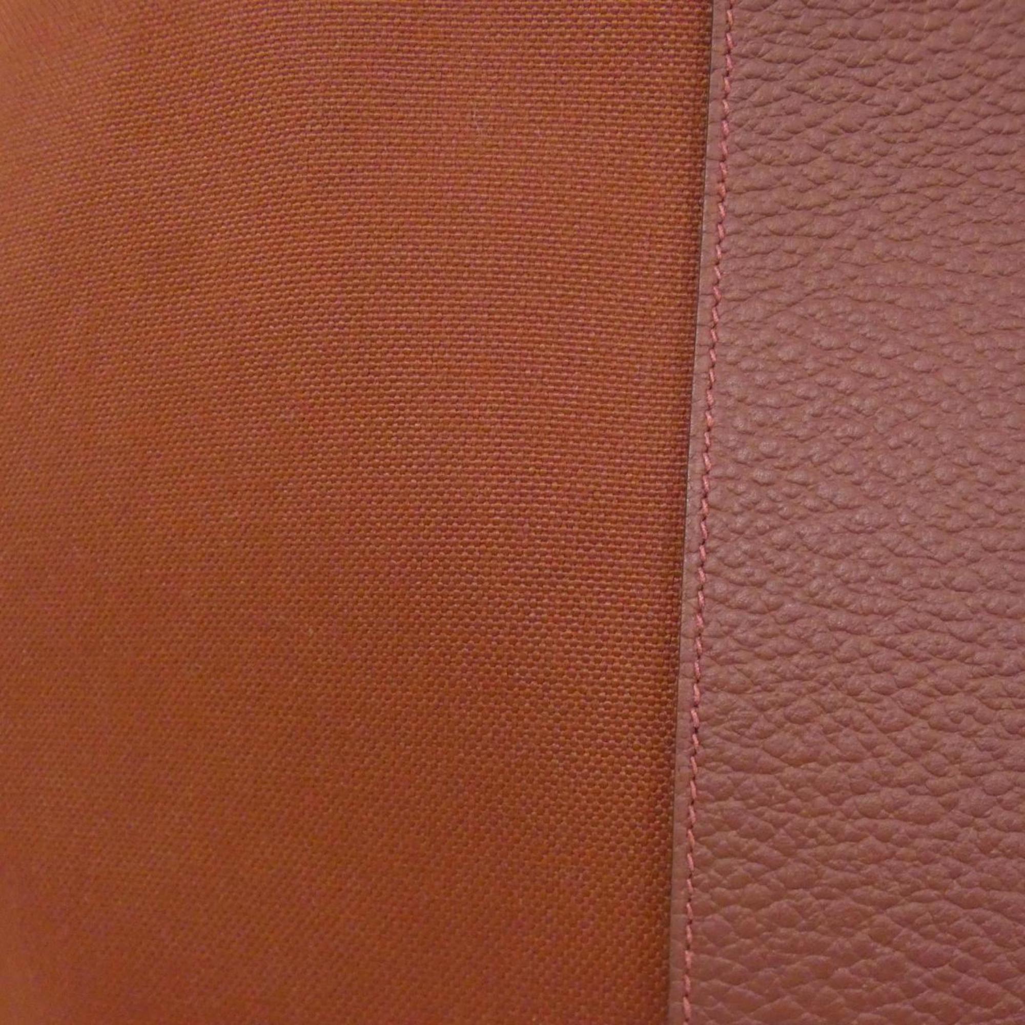 Hermes Rouge H Country Leather Handbag (Pre-Owned)
