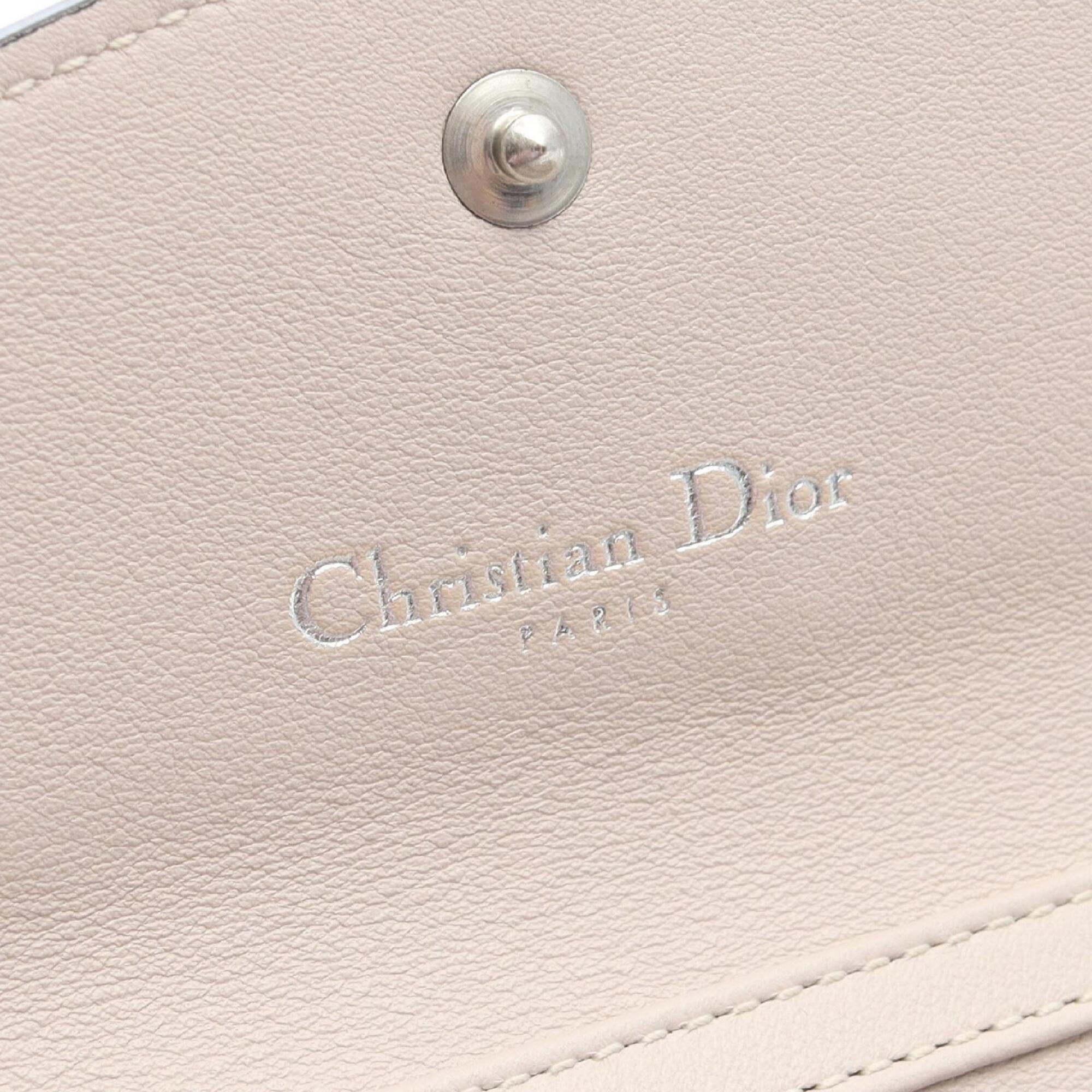 Christian Dior Diorissimo Blue Leather Chain/Shoulder Wallet (Pre-Owned)