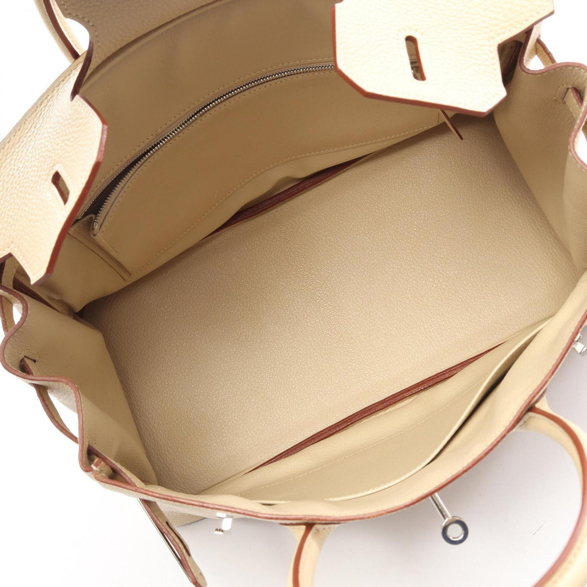 Hermes Ivory Togo Leather Handbag (Pre-Owned)