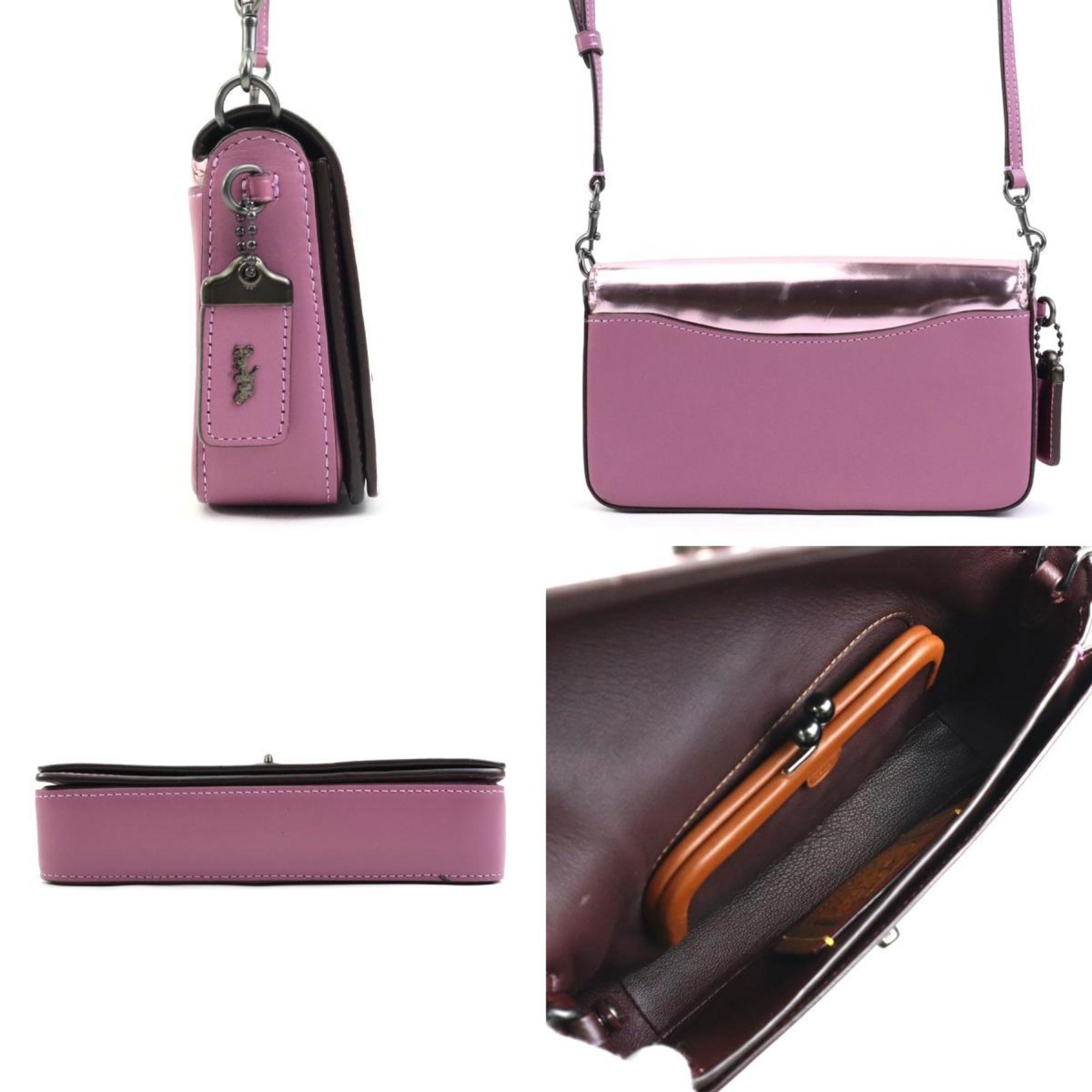 Coach Metallic Pink Leather Shoulder Bag (Pre-Owned)