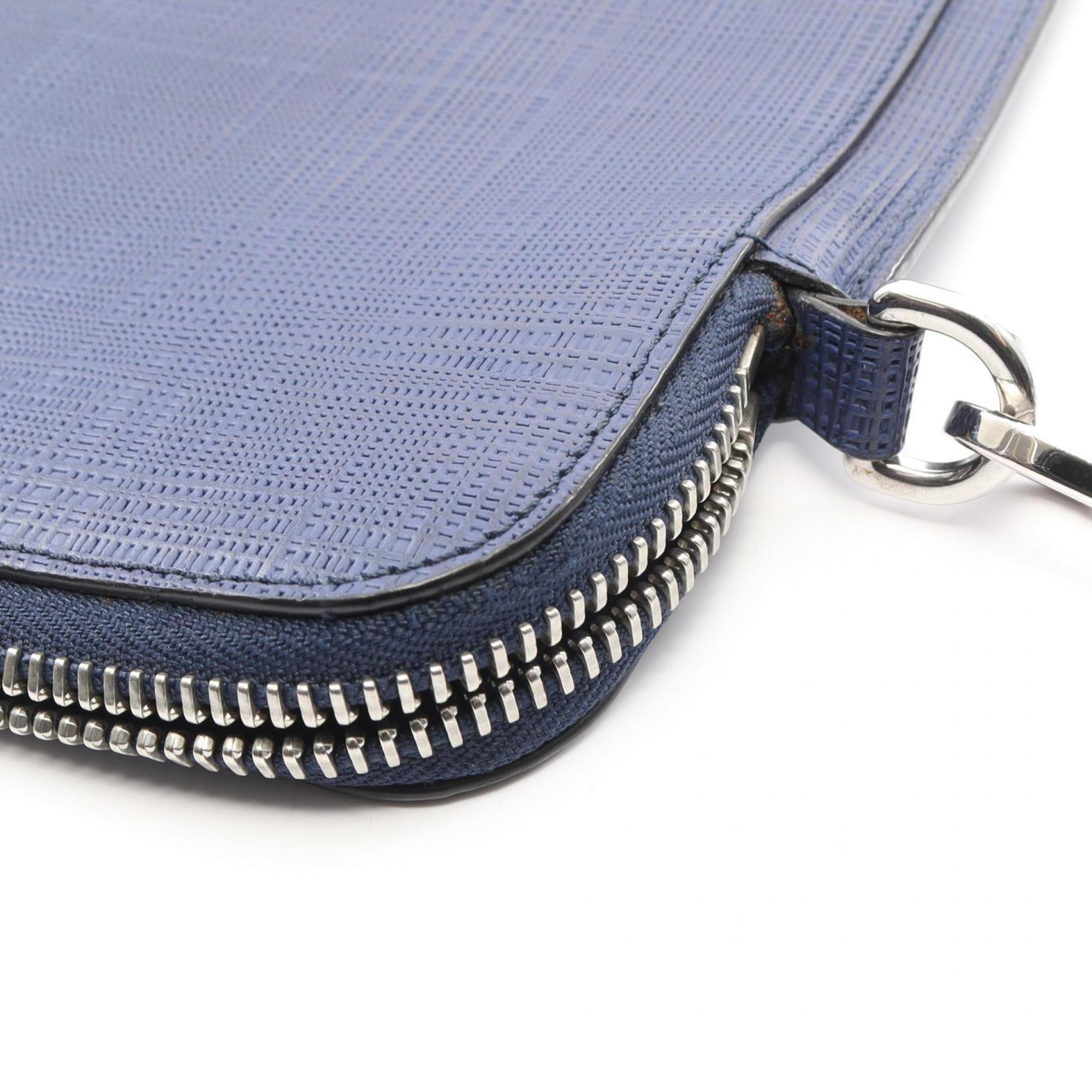 Loewe Blue Leather Shoulder Bag Sling Bag (Pre-Owned)