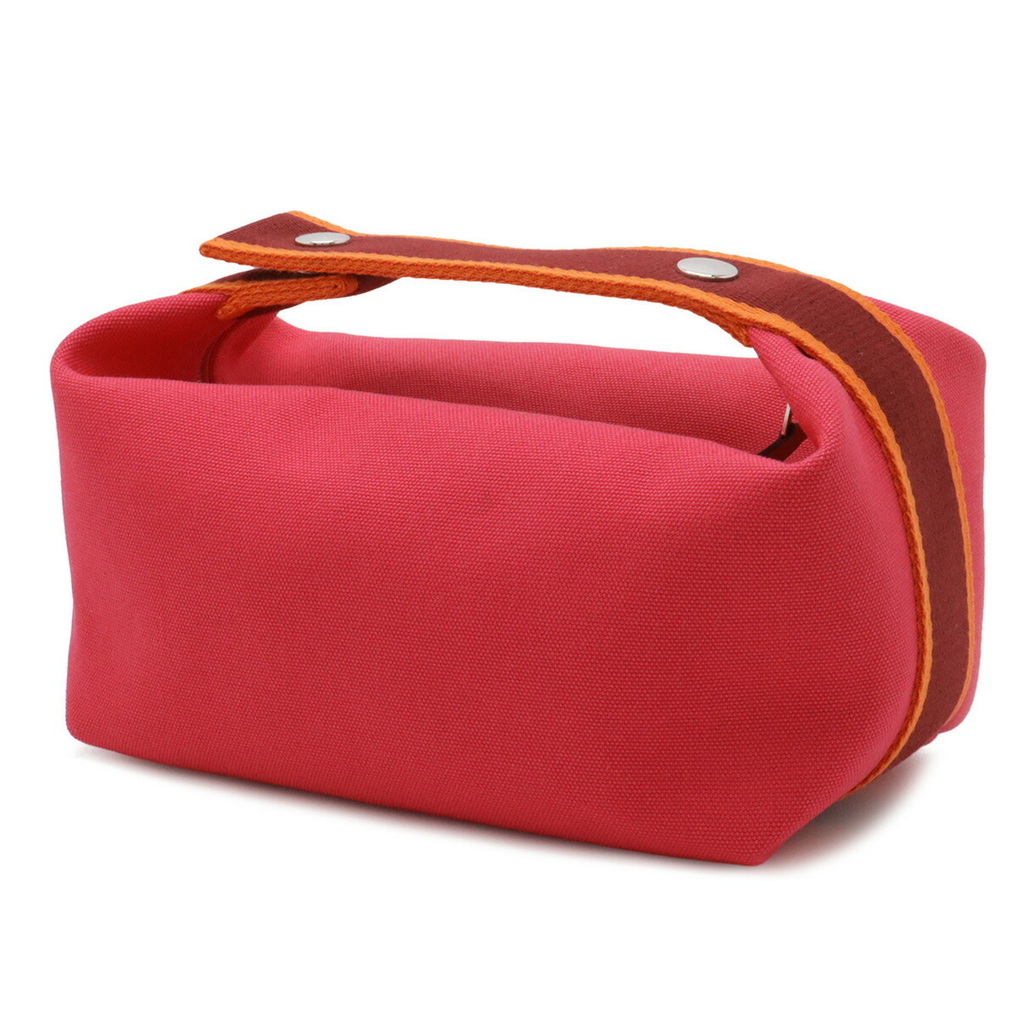 Hermes Pink Canvas Handbag Pouch (Pre-Owned)