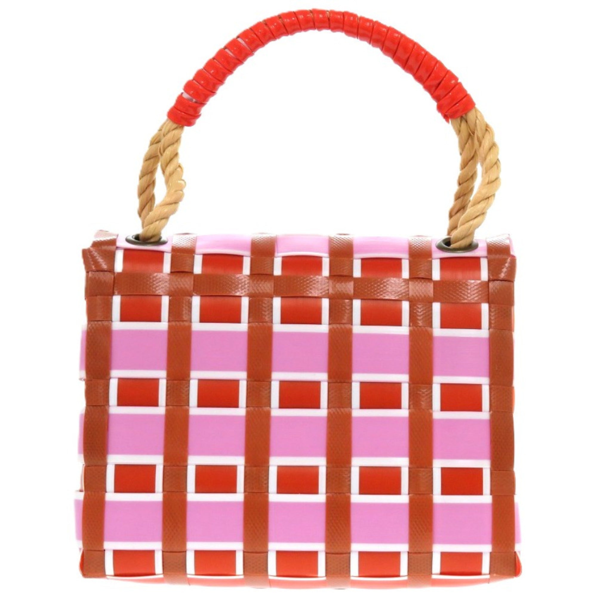 Marni Pink Red Color Polypropylene Tote Bag (Pre-Owned)