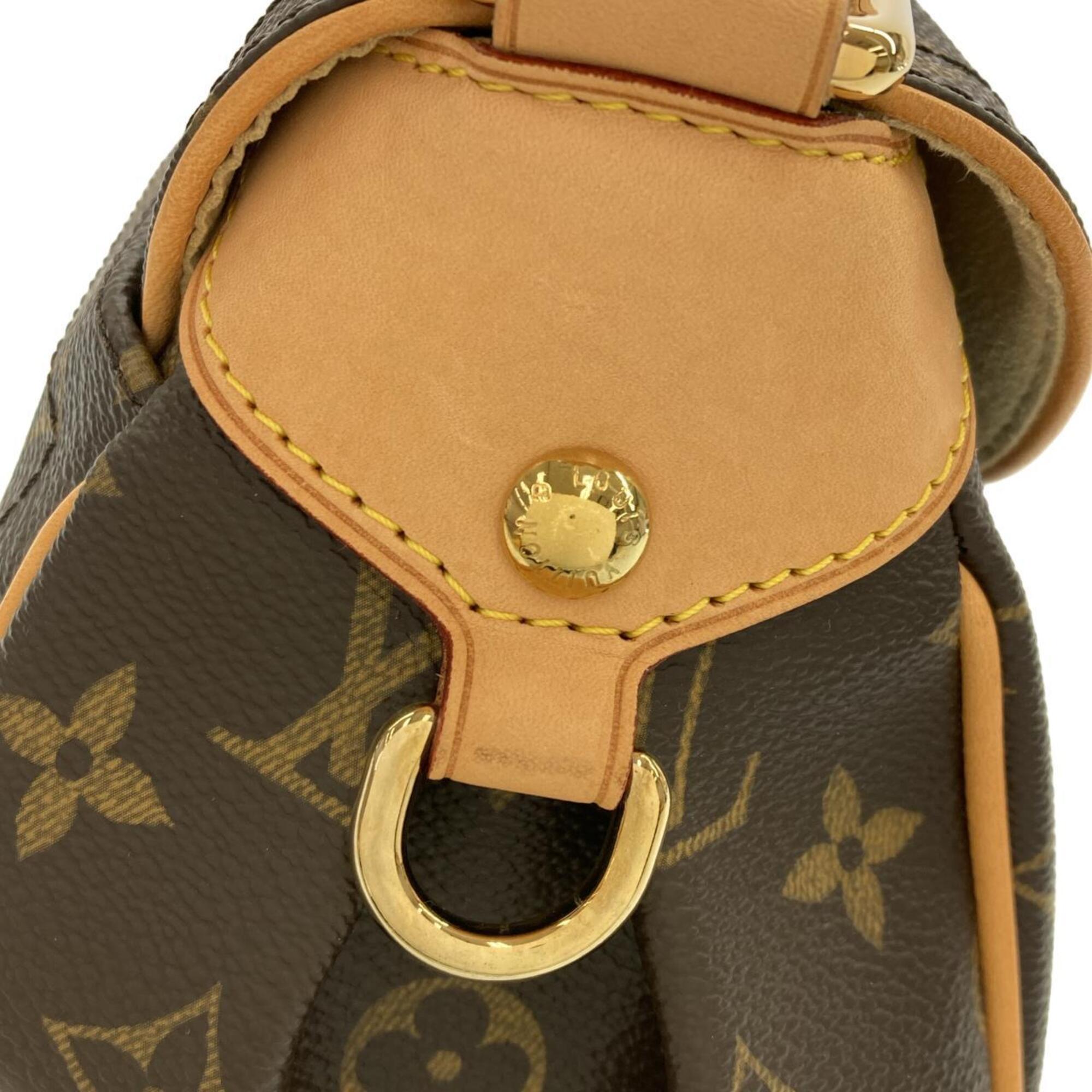 Louis Vuitton Marron Monogram Coated Canvas Shoulder Bag (Pre-Owned)