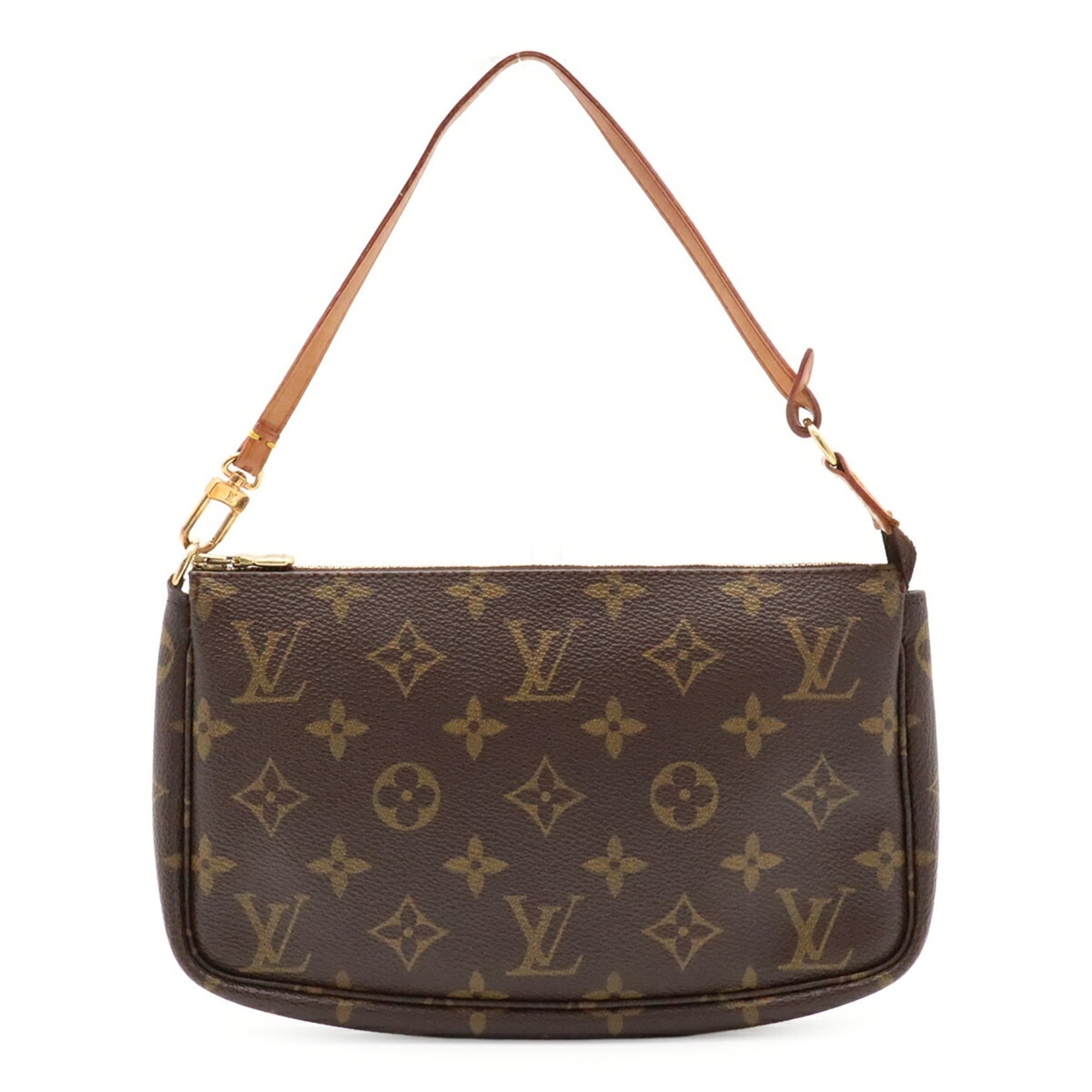 Louis Vuitton Brown Monogram Canvas Pvc Coated Canvas Handbag Pochette Pouch (Pre-Owned)