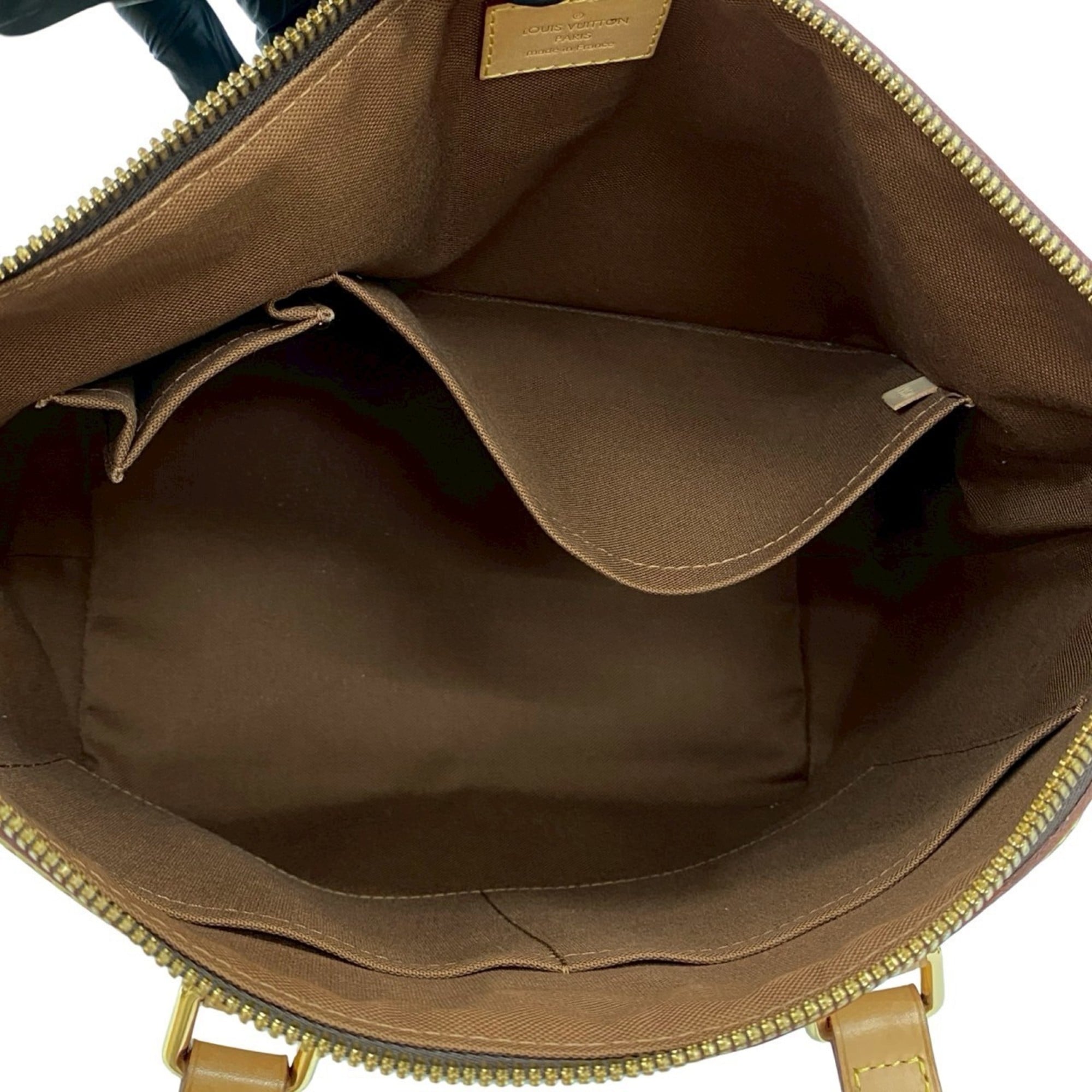 Louis Vuitton Brown Leather Pvc Handbag Shoulder Bag (Pre-Owned)