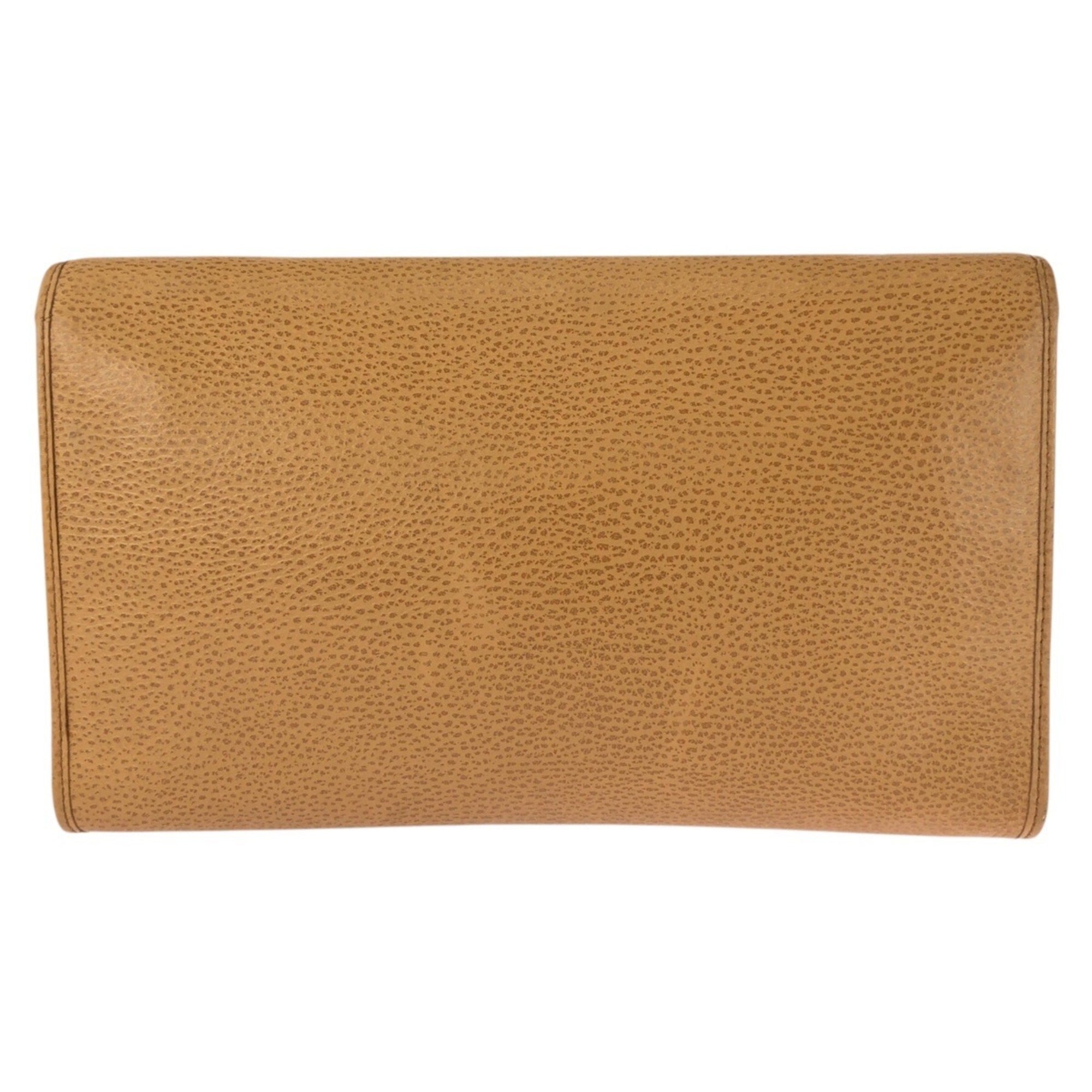 Christian Dior Brown Camel Leather Shoulder Bag (Pre-Owned)