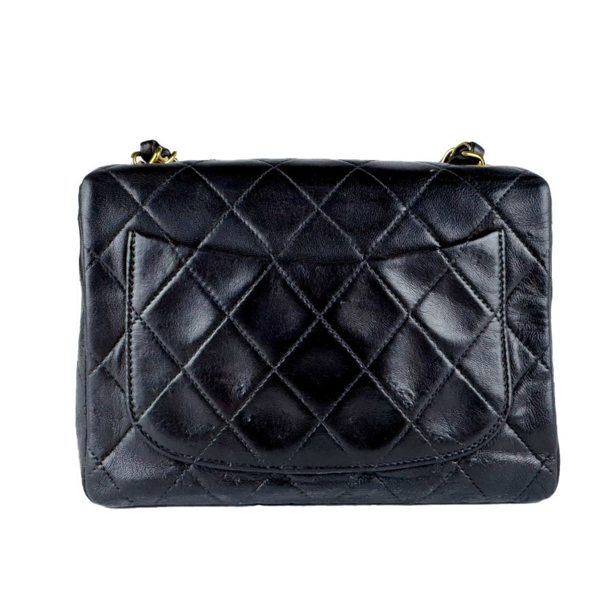Chanel Black Leather Shoulder Bag (Pre-Owned)