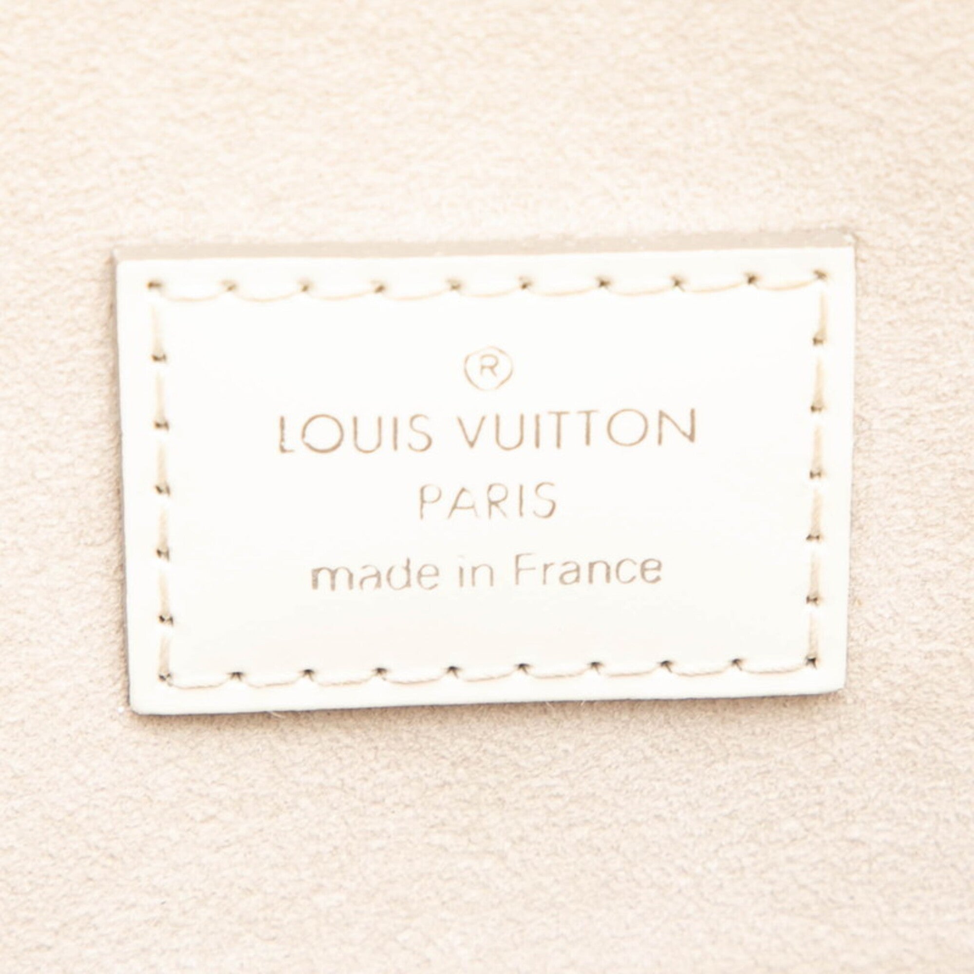 Louis Vuitton Lv Off White White Leather Handbag (Pre-Owned)