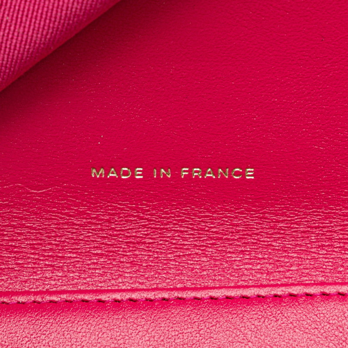 Chanel Pink Grained Calfskin Wallet (Bi-Fold) (Pre-Owned)