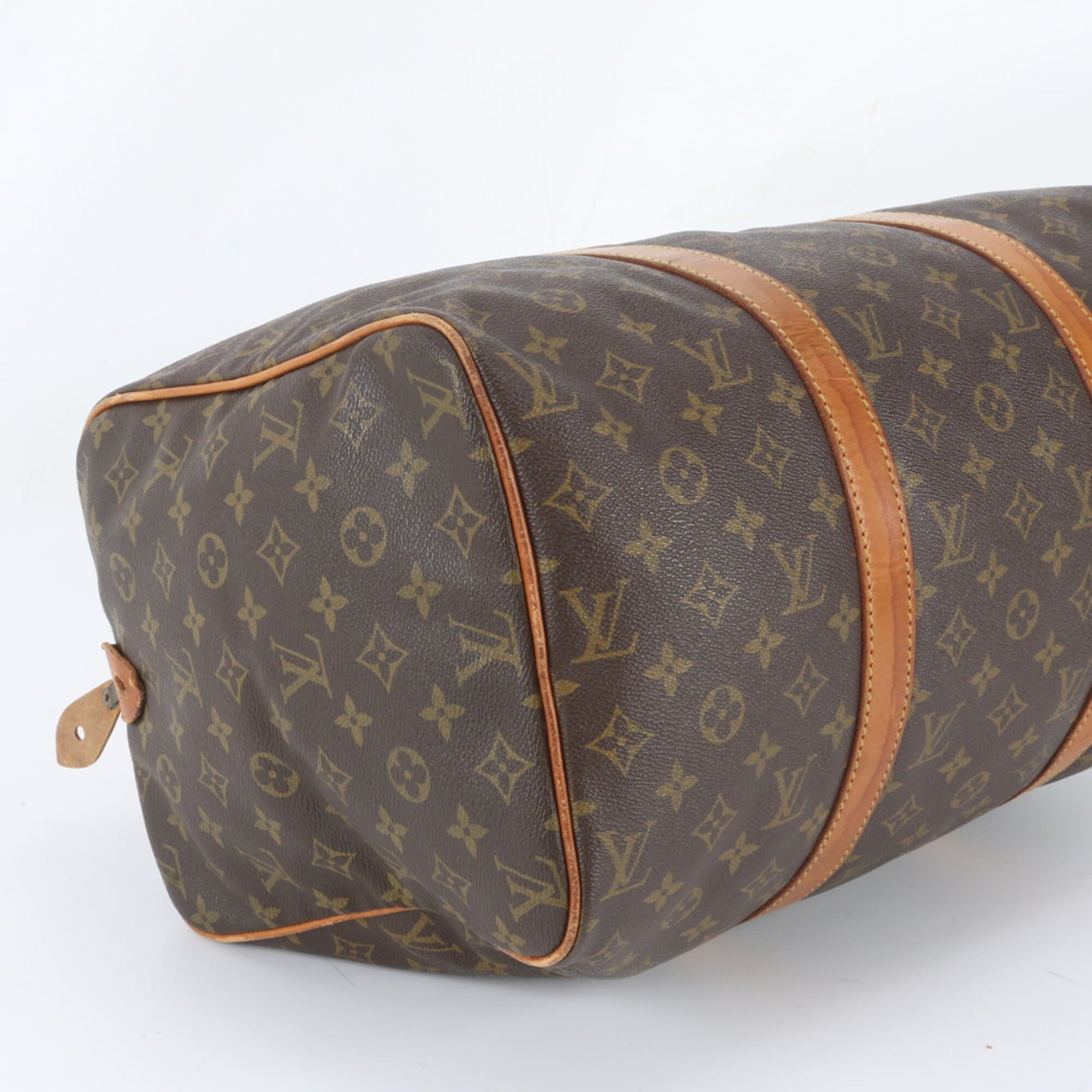 Louis Vuitton Brown Monogram Leather Coated Canvas Handbag Tote Bag (Pre-Owned)