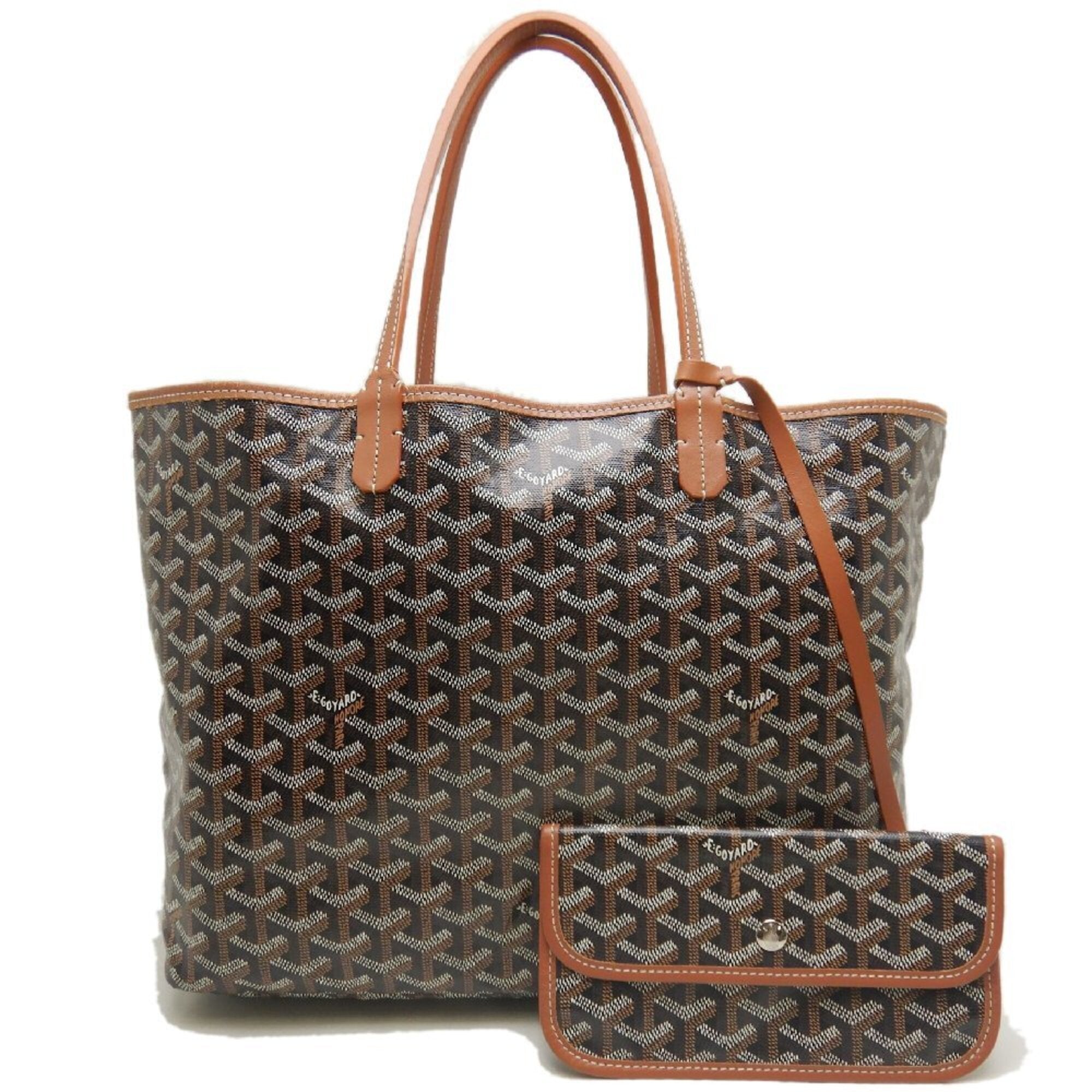 Goyard Saint Louis Black Coated Canvas Tote Bag (Pre-Owned)
