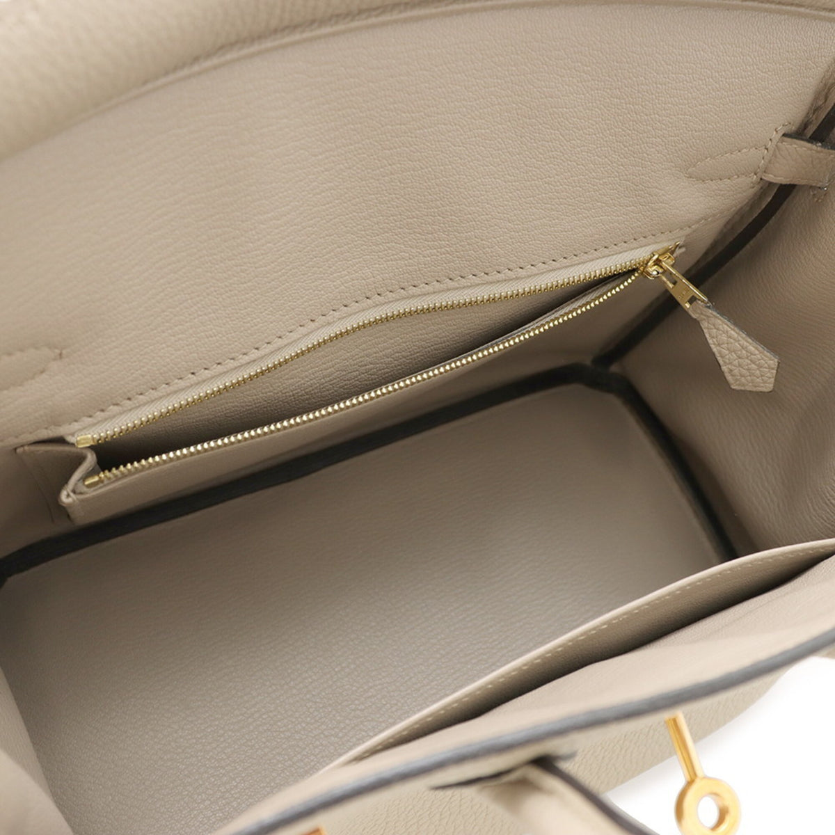 Hermes Birkin Gris Tourterelle Togo Leather Handbag (Pre-Owned)