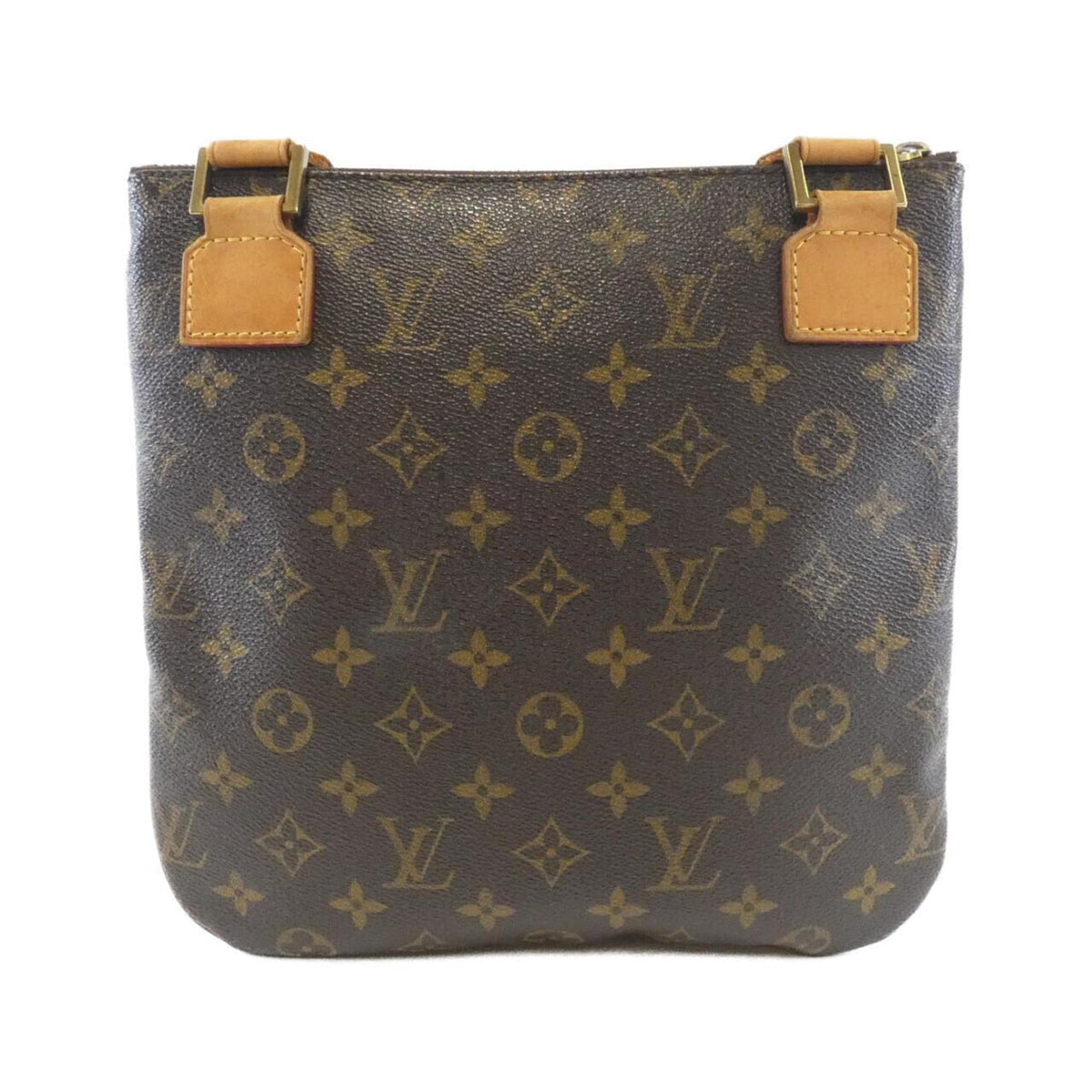 Louis Vuitton Marron Coated Canvas Pochette Shoulder Bag (Pre-Owned)