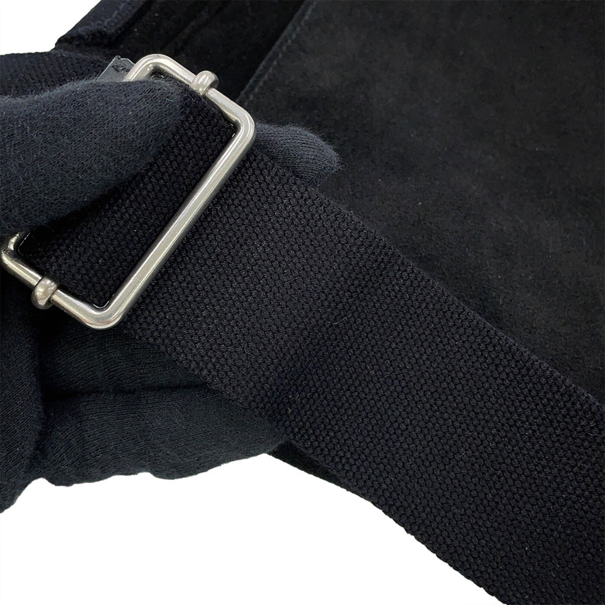 Yves Saint Laurent Black Suede Messenger Bag Shoulder Bag (Pre-Owned)