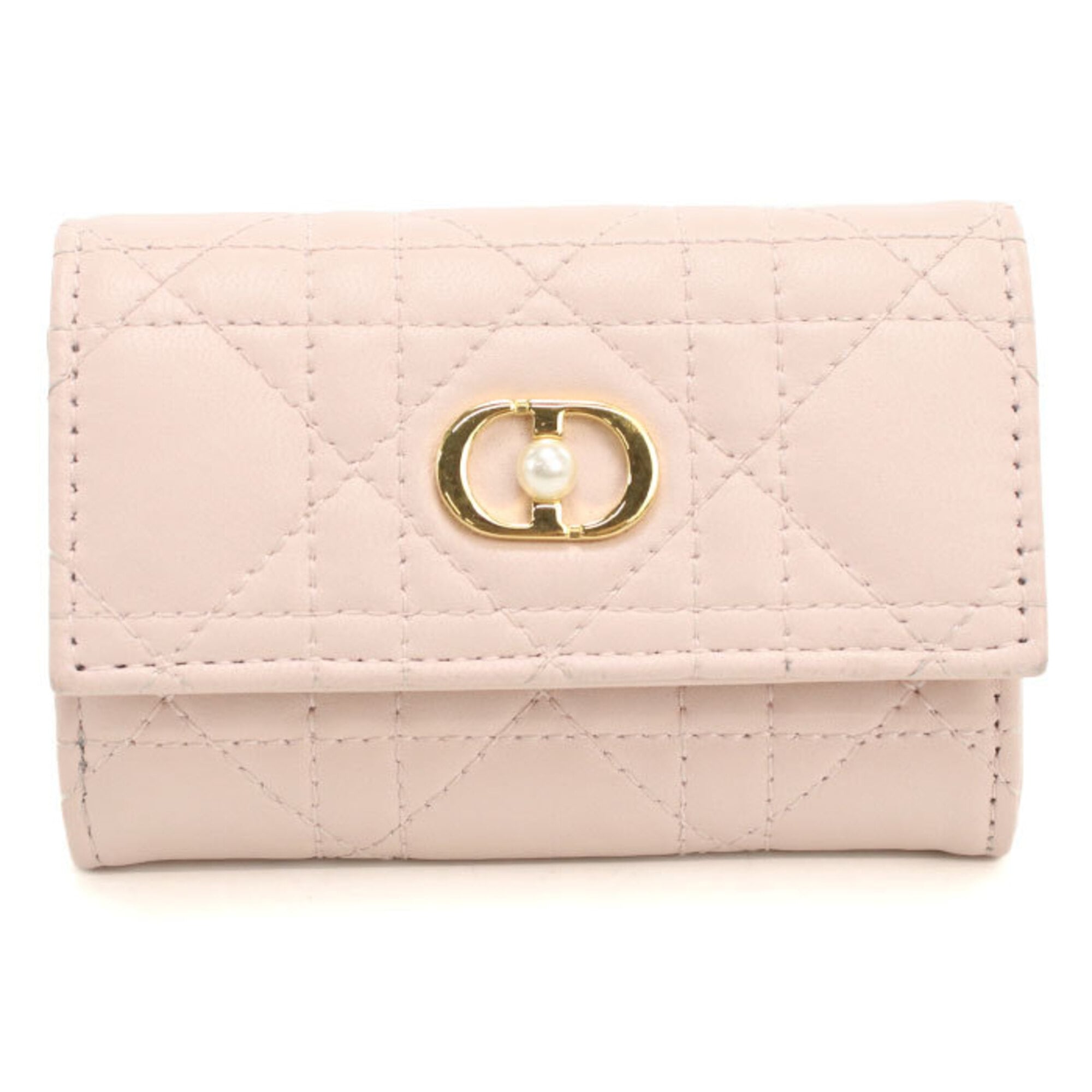 Christian Dior Pink Leather Wallet (Bi-Fold) (Pre-Owned)