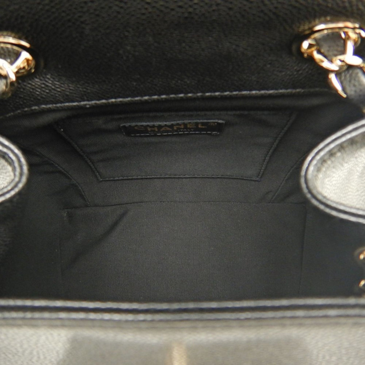 Chanel Black Grained Calfskin Backpack (Pre-Owned)